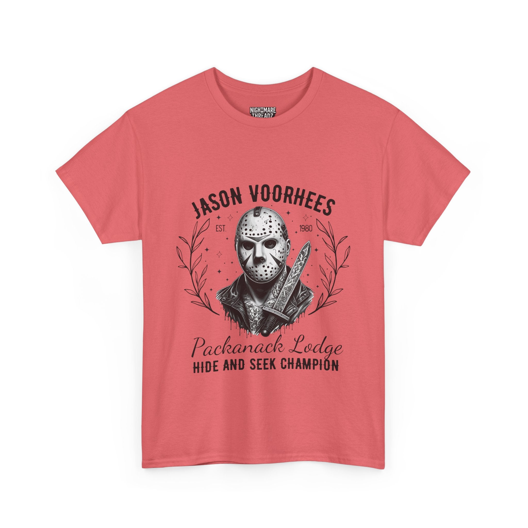 Jason Voorhees 'Hide and Seek Champion'  - Horror Graphic Tee, Unisex Cotton Shirt, Halloween Costume, Horror Movie Gift, Spooky T-Shirt, Horror Fan Apparel
