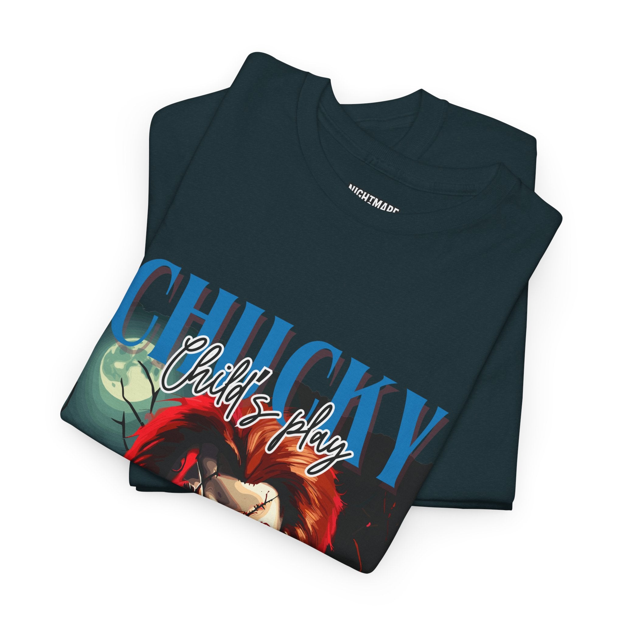 Chucky Horror Graphic Tee, Unisex Cotton Shirt, Halloween Costume, Horror Movie Gift, Spooky T-Shirt, Horror Fan Apparel