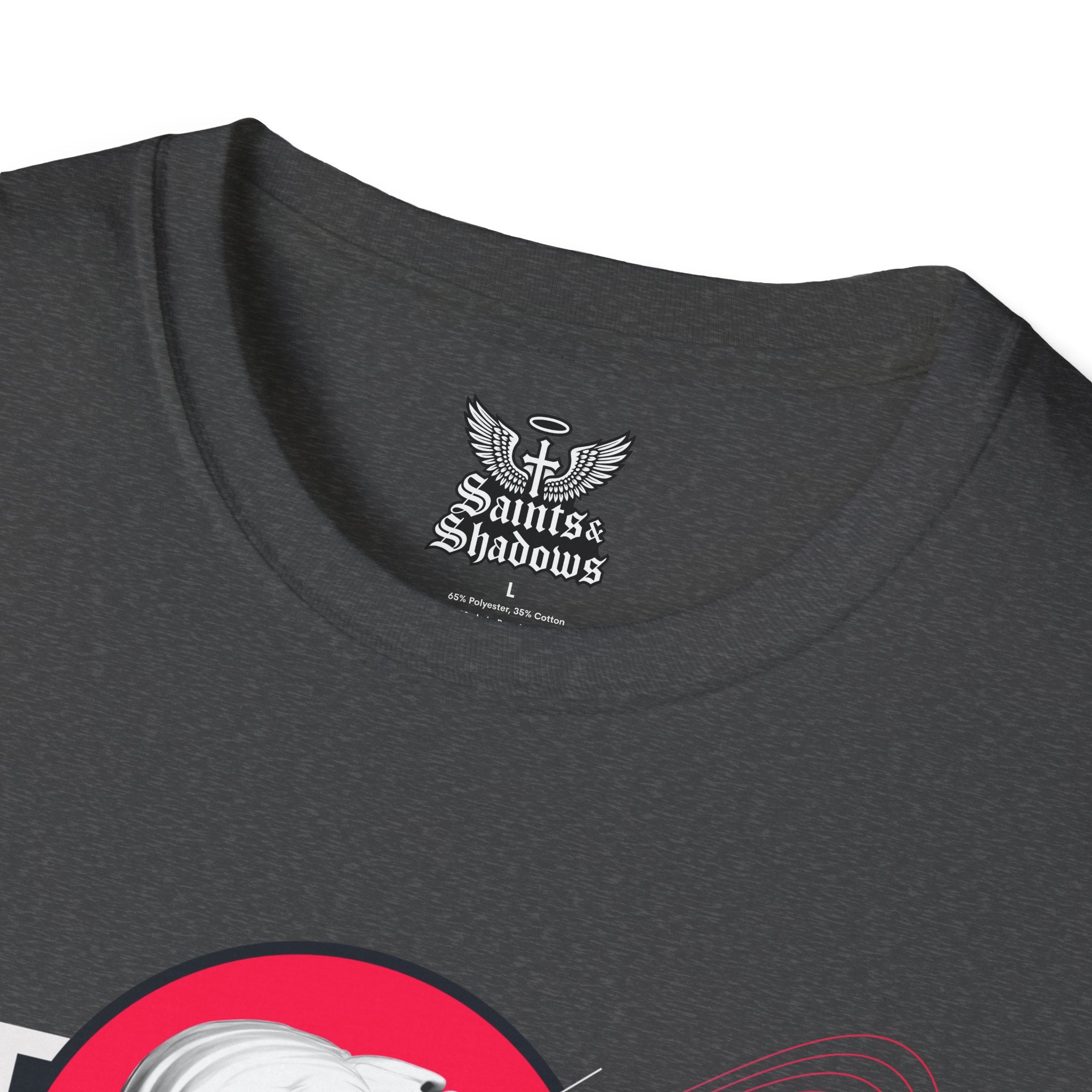 Saints and Shadows - Synthetic Dream, Angelic Artwork Unisex Softstyle T-Shirt, Casual Wear