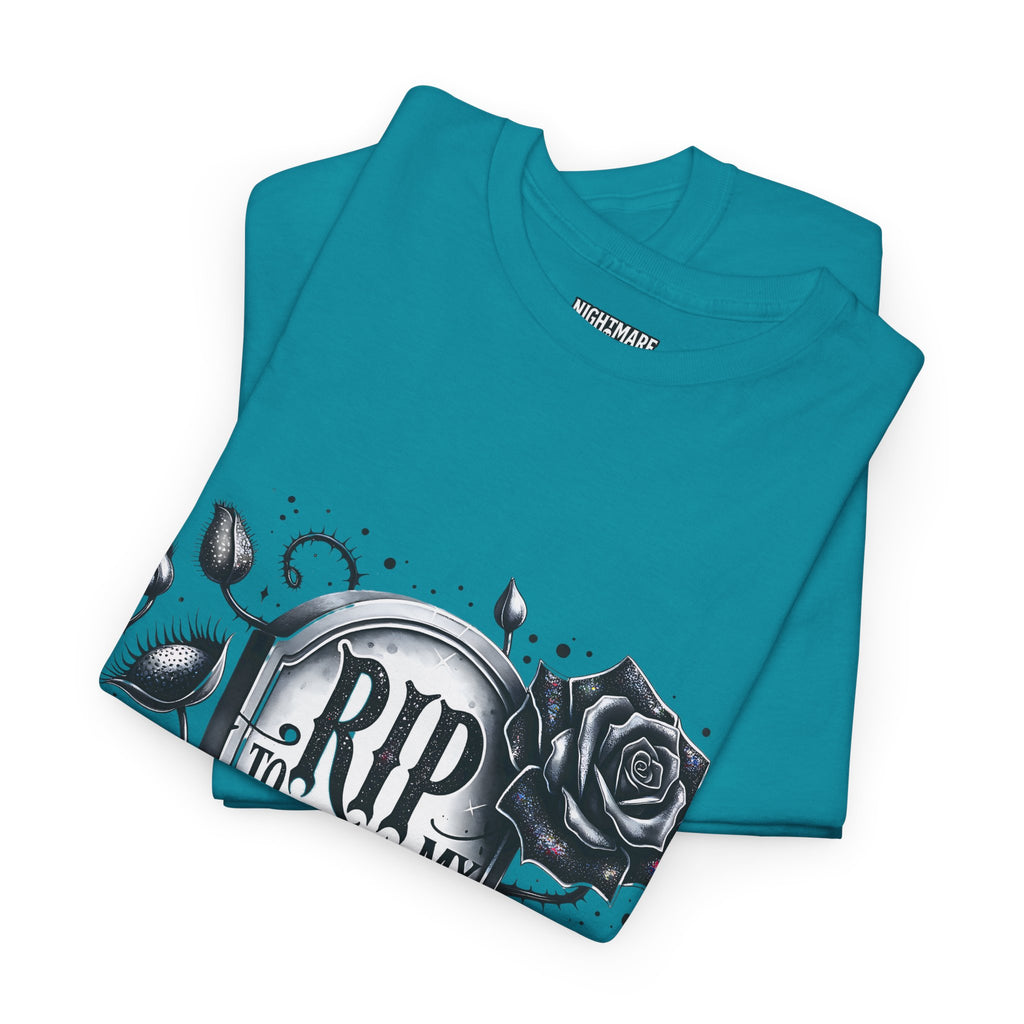 RIP to My 30s, Heavy, Unisex Graphic Shirt, Birthday Gift, Casual Wear, Vintage Style, Floral Design T-shirt