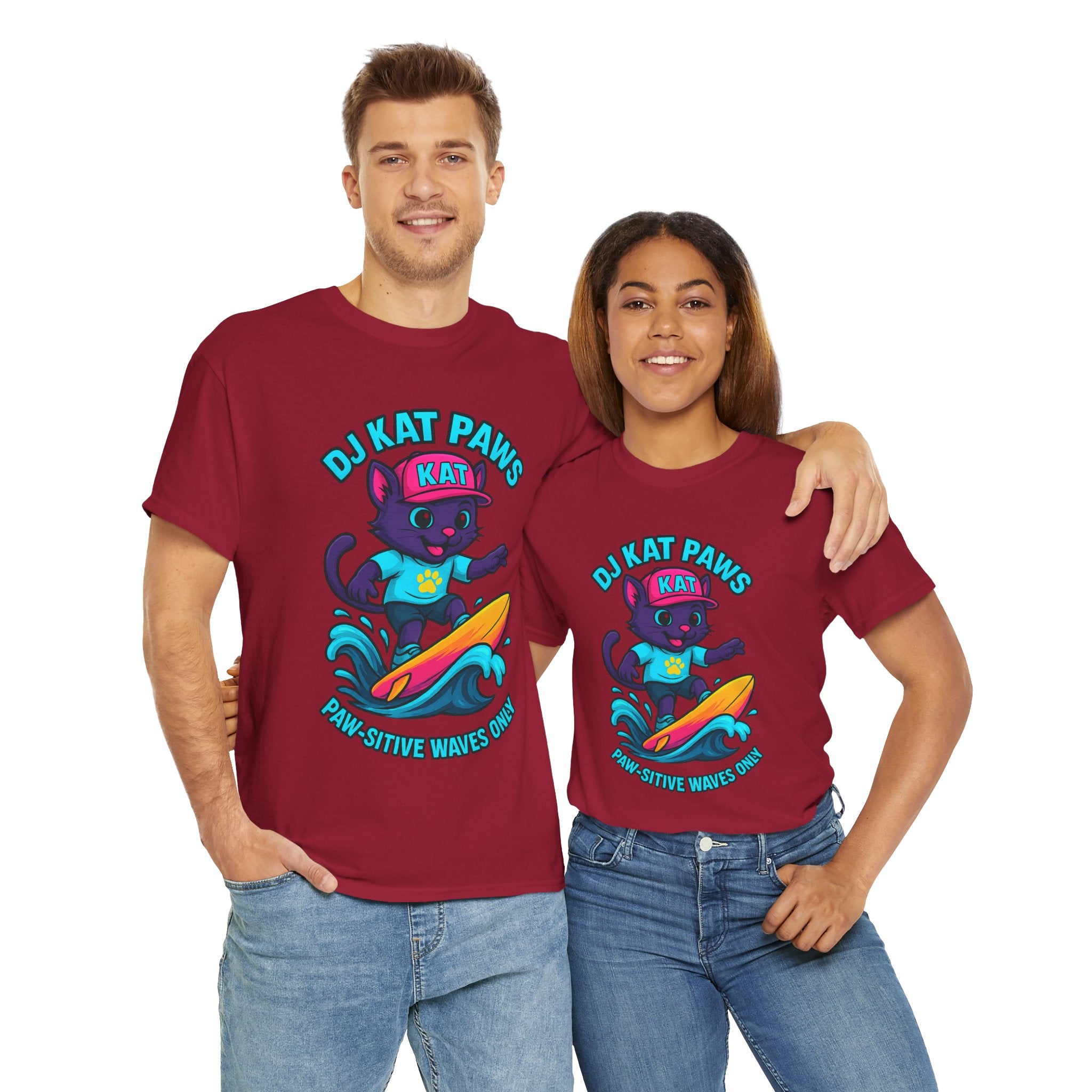DJ KAT PAWS Paw-sitive Waves Only Tee