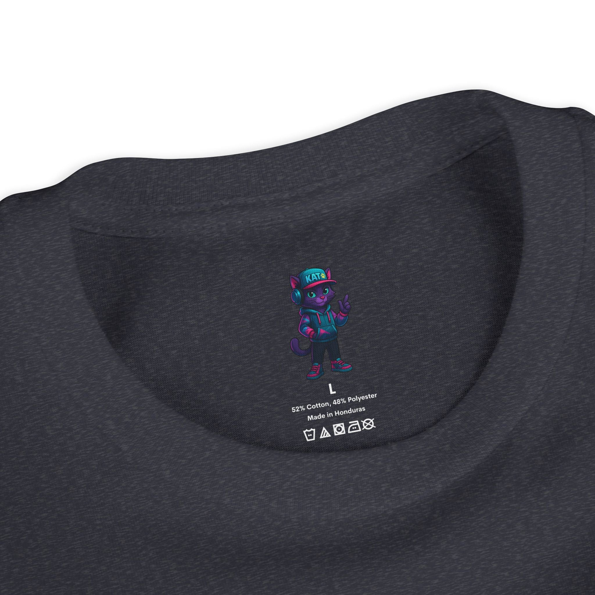 DJ KAT PAWS Paw-sitively Shredding, Skateboarding Youth Tee | Fun Summer Shirt, Motivational Kids T-Shirt, Birthday Gift for Boys & Girls