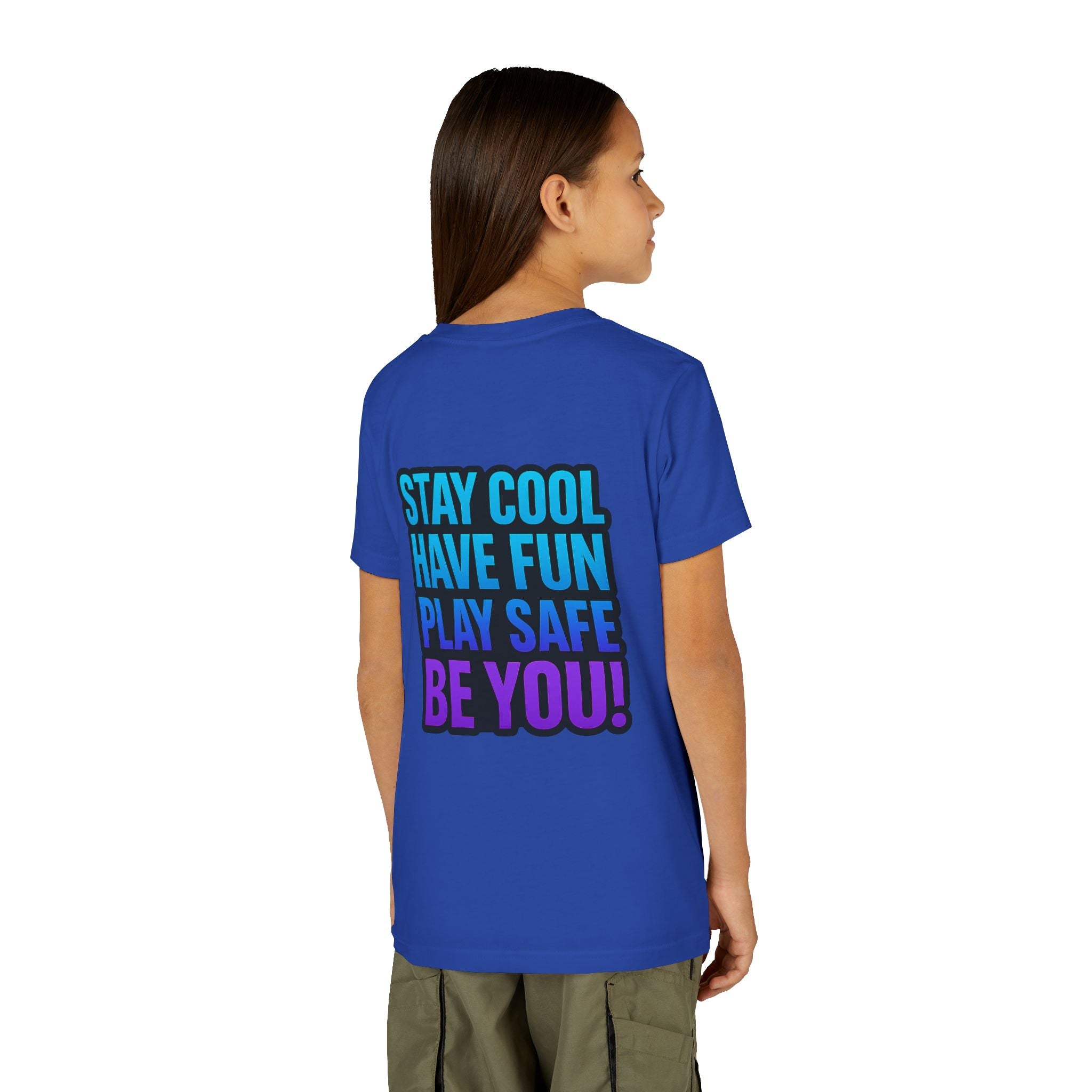 DJ KAT PAWS Paw-sitively Shredding, Skateboarding Youth Tee | Fun Summer Shirt, Motivational Kids T-Shirt, Birthday Gift for Boys & Girls