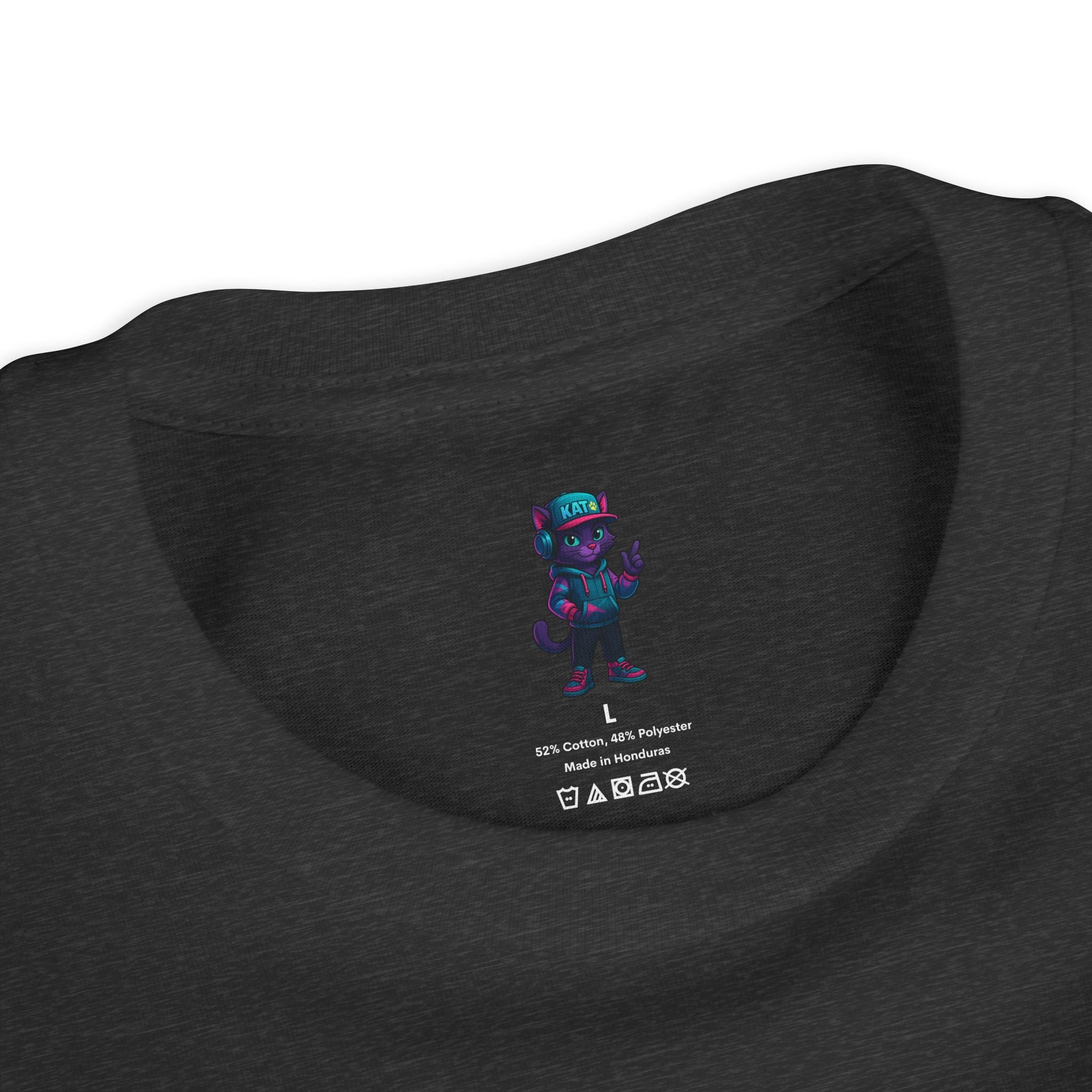 DJ KAT PAWS Paw-sitively Shredding, Skateboarding Youth Tee | Fun Summer Shirt, Motivational Kids T-Shirt, Birthday Gift for Boys & Girls