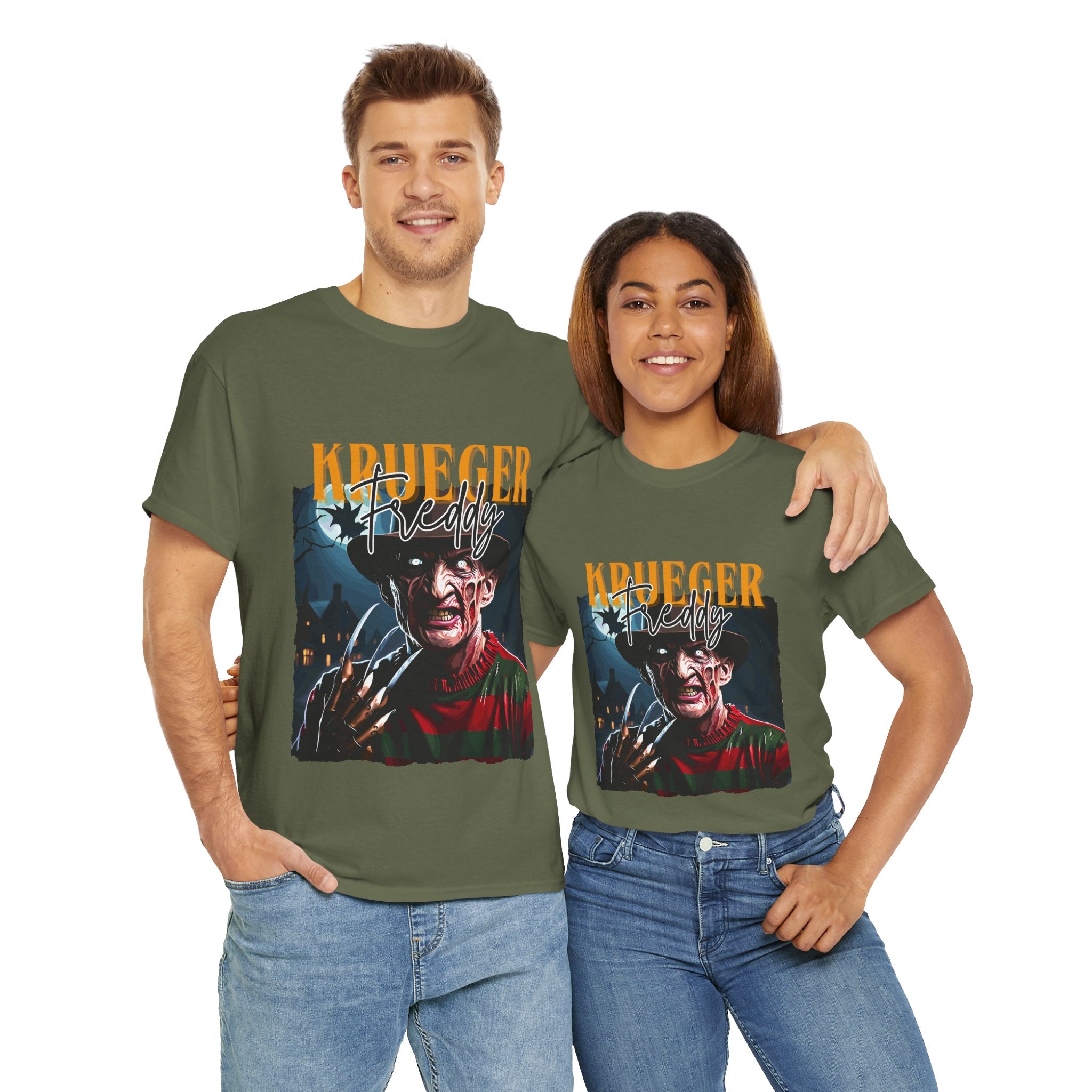 Freddy Krueger, Horror Graphic Tee, Unisex Cotton Shirt, Halloween Costume, Horror Movie Gift, Spooky T-Shirt, Horror Fan Apparel