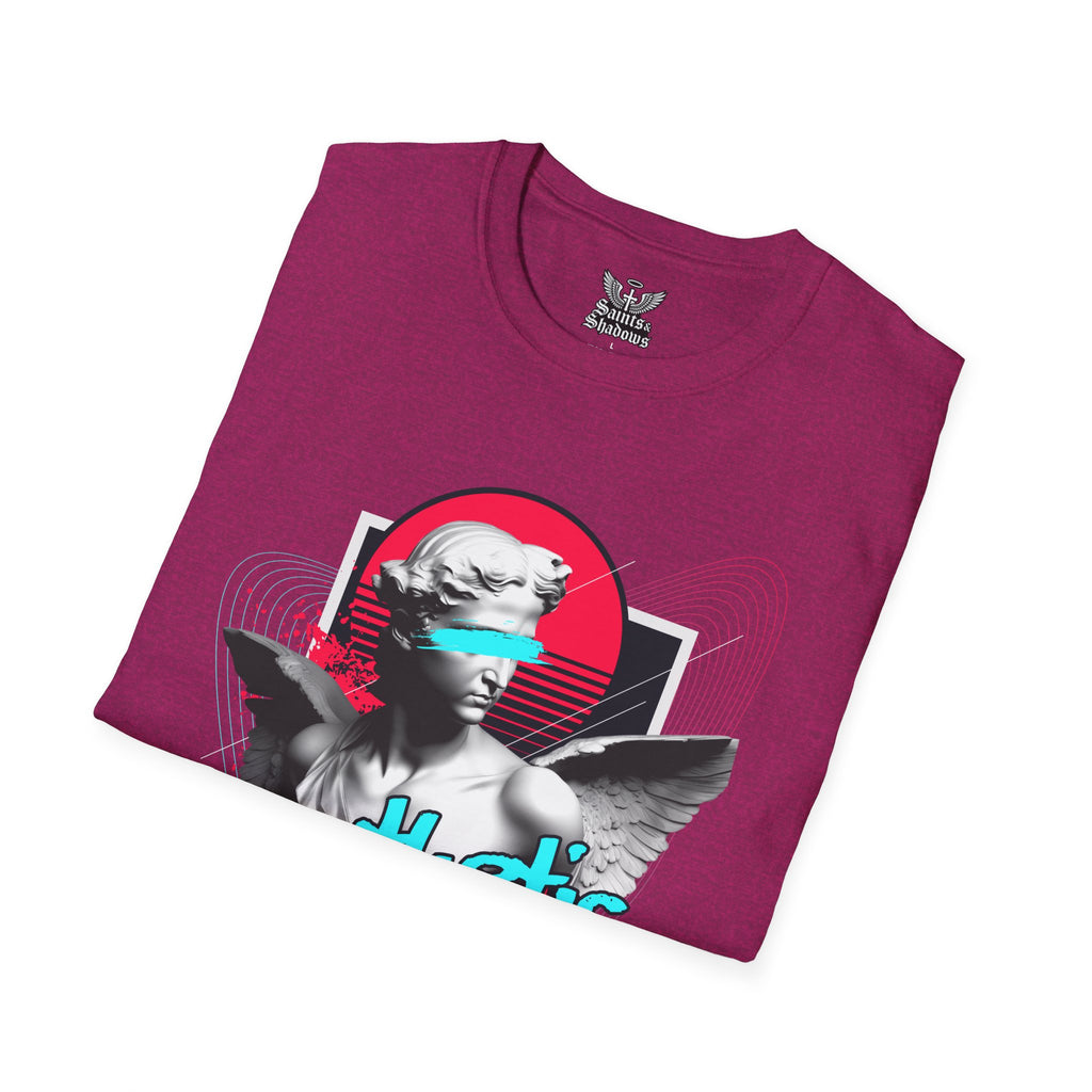 Saints and Shadows - Synthetic Dream, Angelic Artwork Unisex Softstyle T-Shirt, Casual Wear