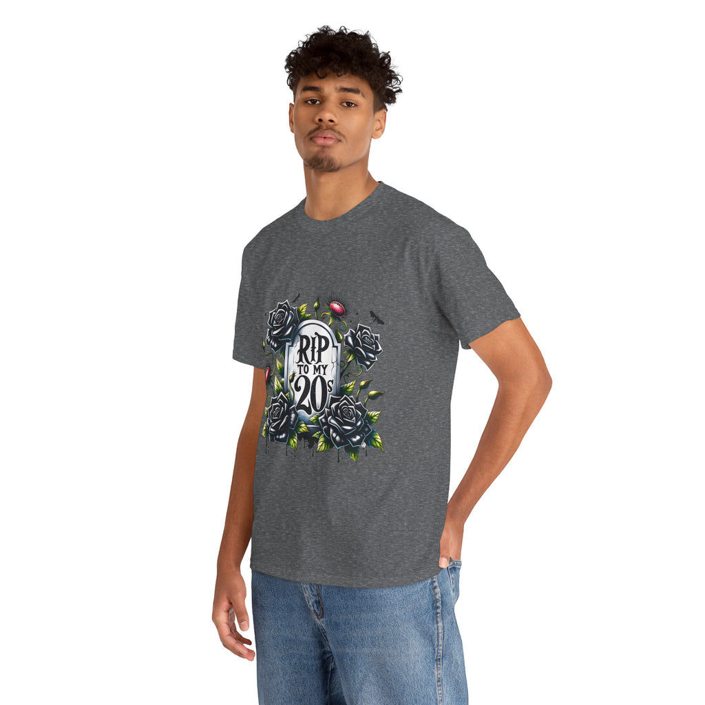 RIP to My 20s Tee, Funny Birthday Gift, Vintage Style Oversized Shirt, Casual Wardrobe Staple, Celebration Apparel