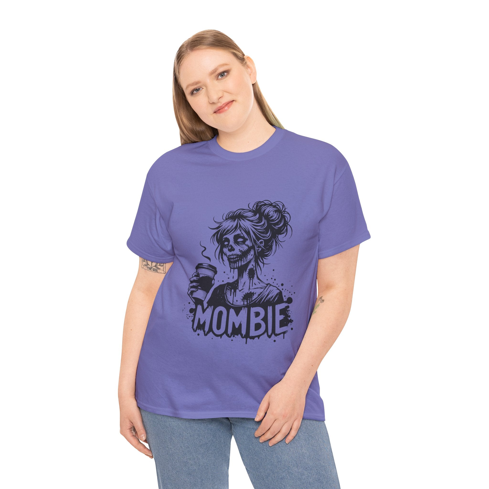 Mombie Unisex Tee, Perfect for Halloween, Gift for Moms, Relaxed Fit, Funny T-Shirt, Unique Graphic Tee, Casual Wear