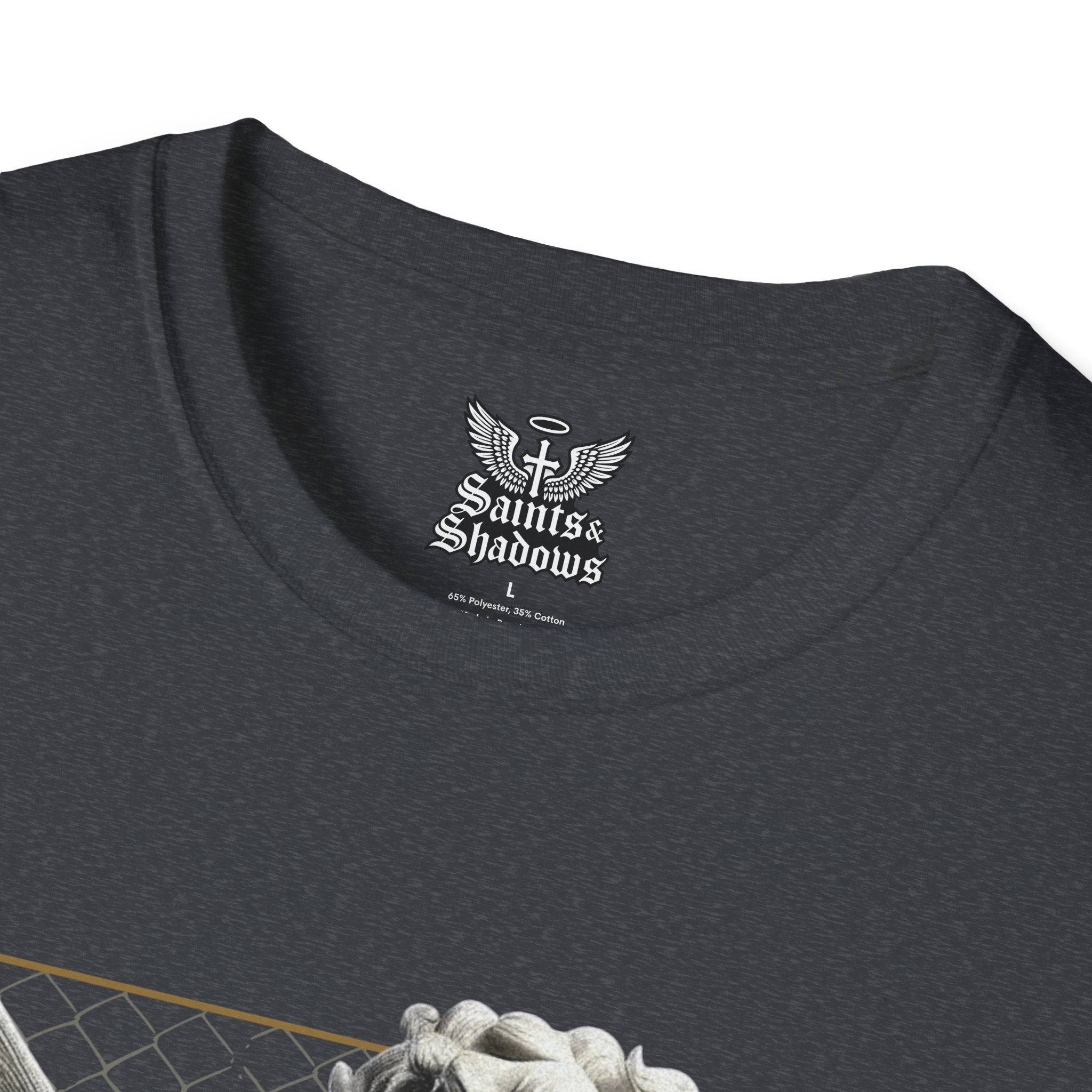 Saints and Shadows - Matchmaker, Angelic Artwork Unisex Softstyle T-Shirt, Casual Wear