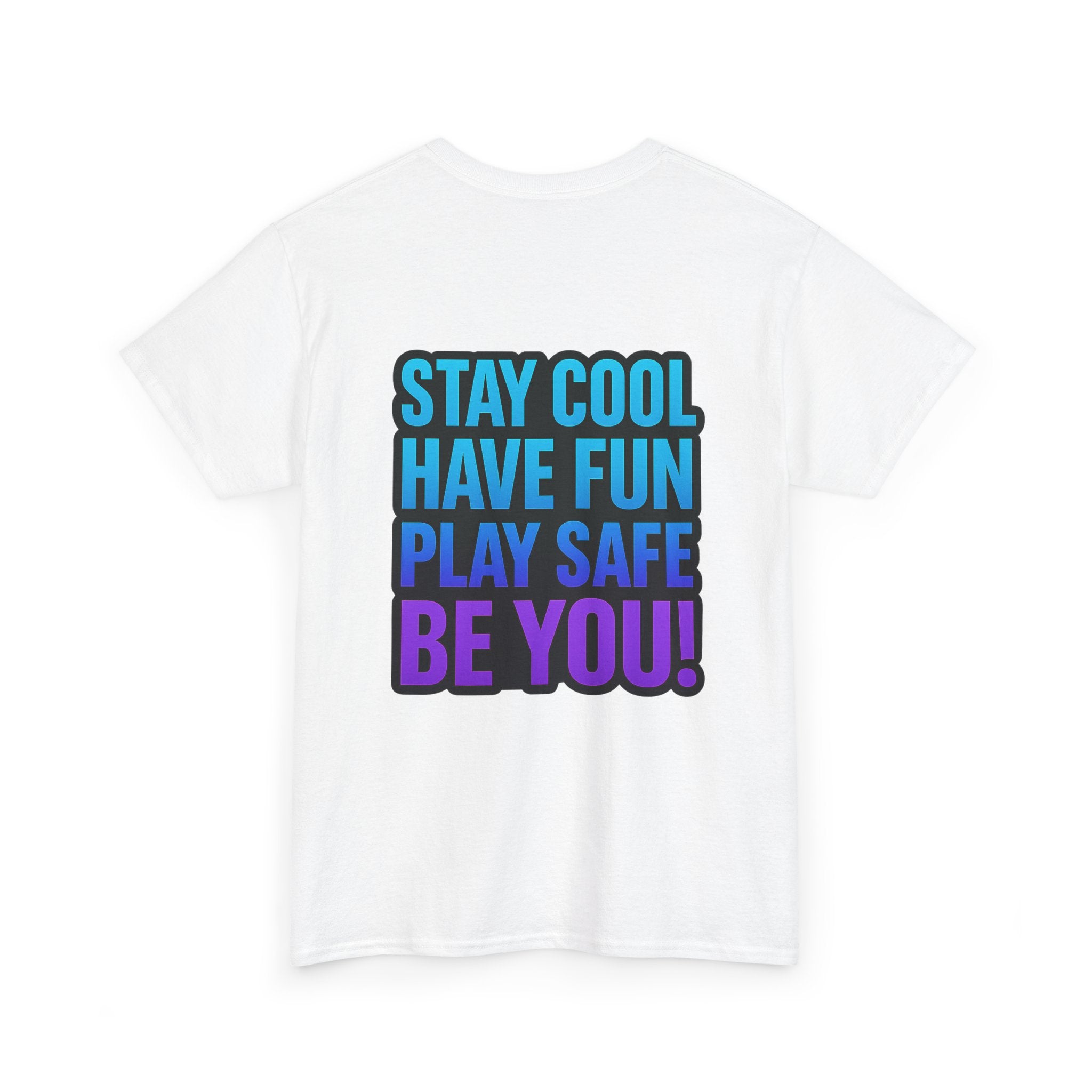 DJ KAT PAWS Surfing Fun T-Shirt | Stay Cool, Have Fun, Play Safe, Be You! | Fun Summer Tee, Gift for Cat Lovers, Beach Vibes