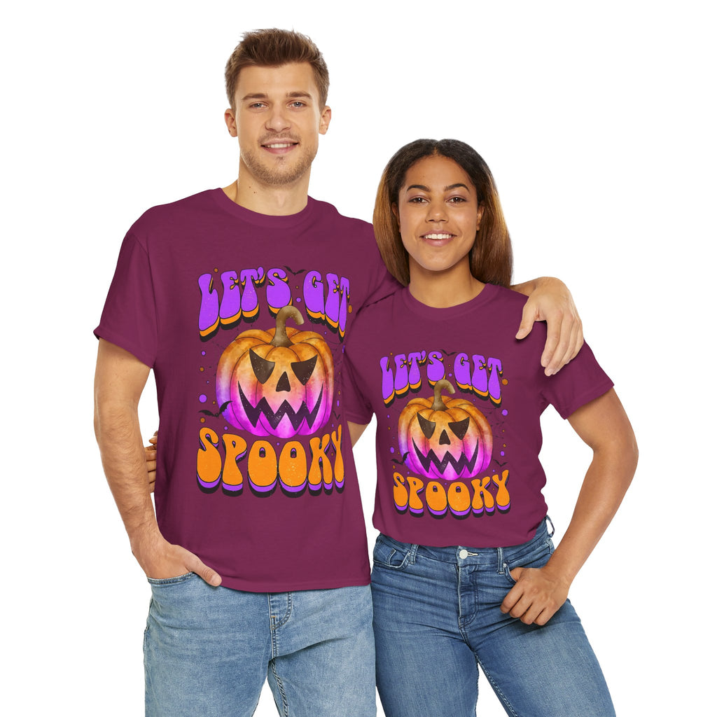 Halloween Spooky Pumpkin Tee, Unisex Cotton Shirt, Halloween Costume, Fall Festivities, Trick or Treat