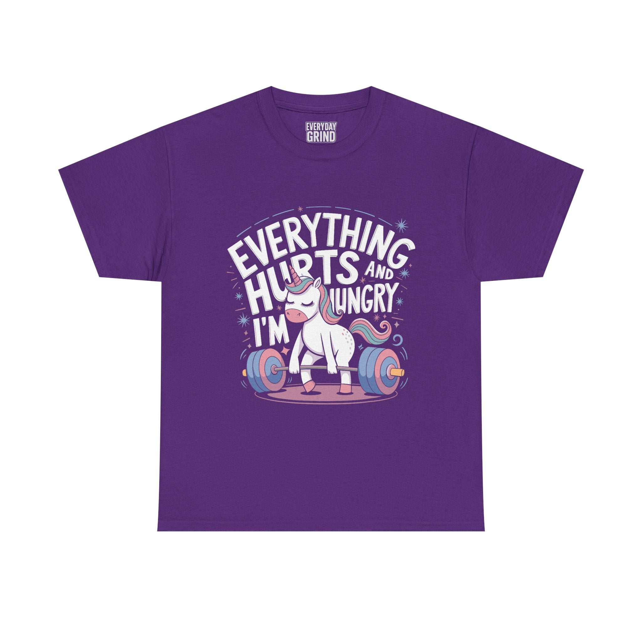 Everything Hurts and I'm Hungry Unicorn Tee