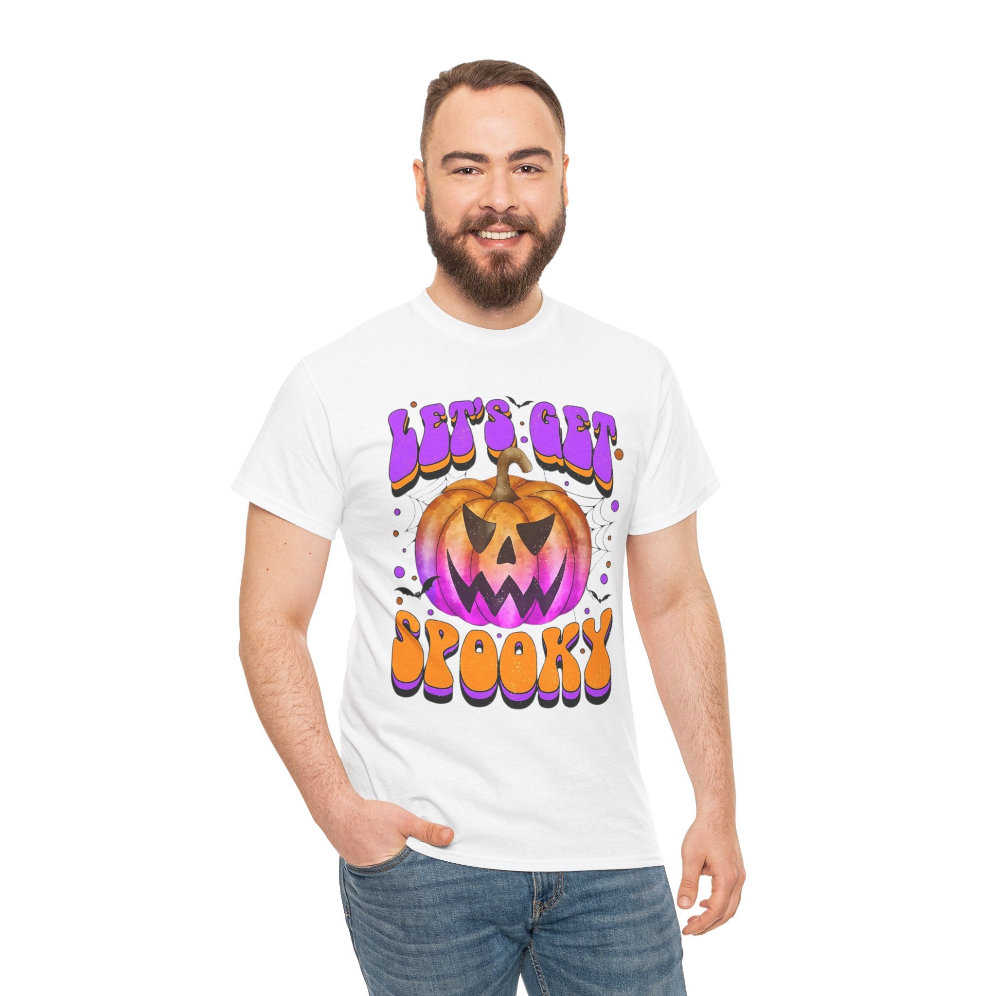 Halloween Spooky Pumpkin Tee, Unisex Cotton Shirt, Halloween Costume, Fall Festivities, Trick or Treat