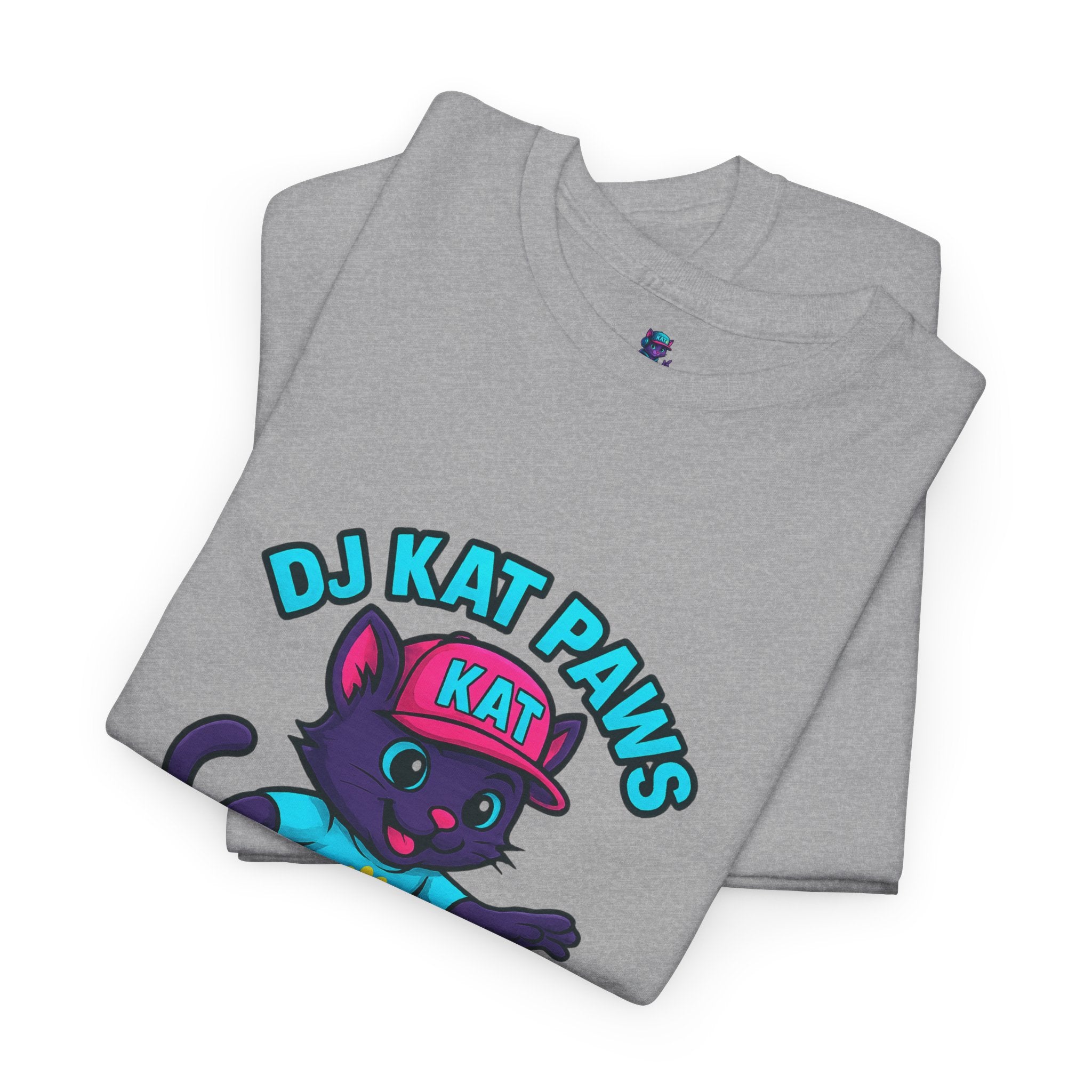 DJ KAT PAWS Surfing Fun T-Shirt | Stay Cool, Have Fun, Play Safe, Be You! | Fun Summer Tee, Gift for Cat Lovers, Beach Vibes