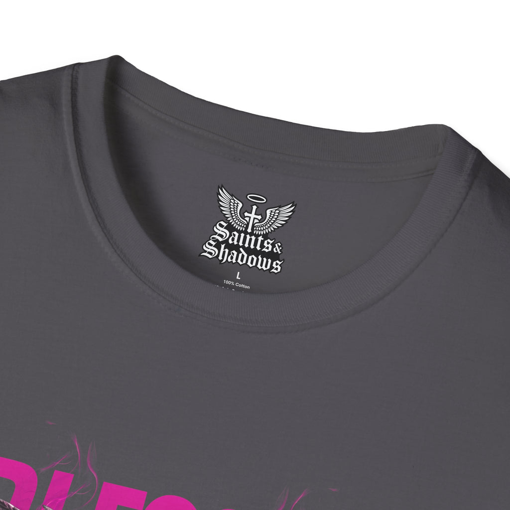 Saints and Shadows - Bleeded Art, Angelic Artwork Unisex Softstyle T-Shirt, Casual Wear