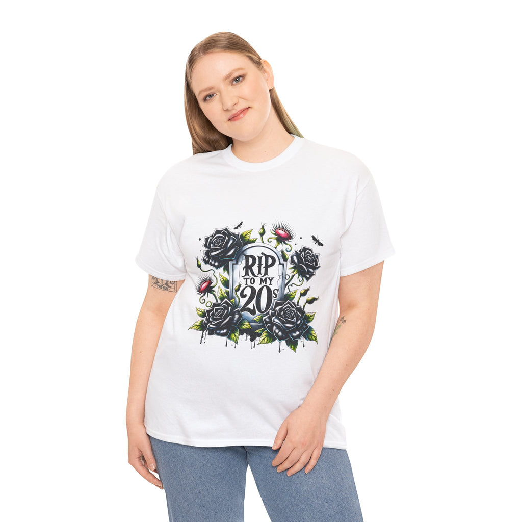 RIP to My 20s Tee, Funny Birthday Gift, Vintage Style Oversized Shirt, Casual Wardrobe Staple, Celebration Apparel
