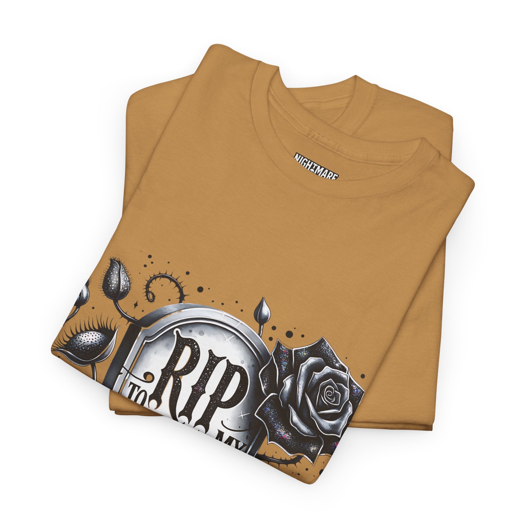 RIP to My 30s, Heavy, Unisex Graphic Shirt, Birthday Gift, Casual Wear, Vintage Style, Floral Design T-shirt