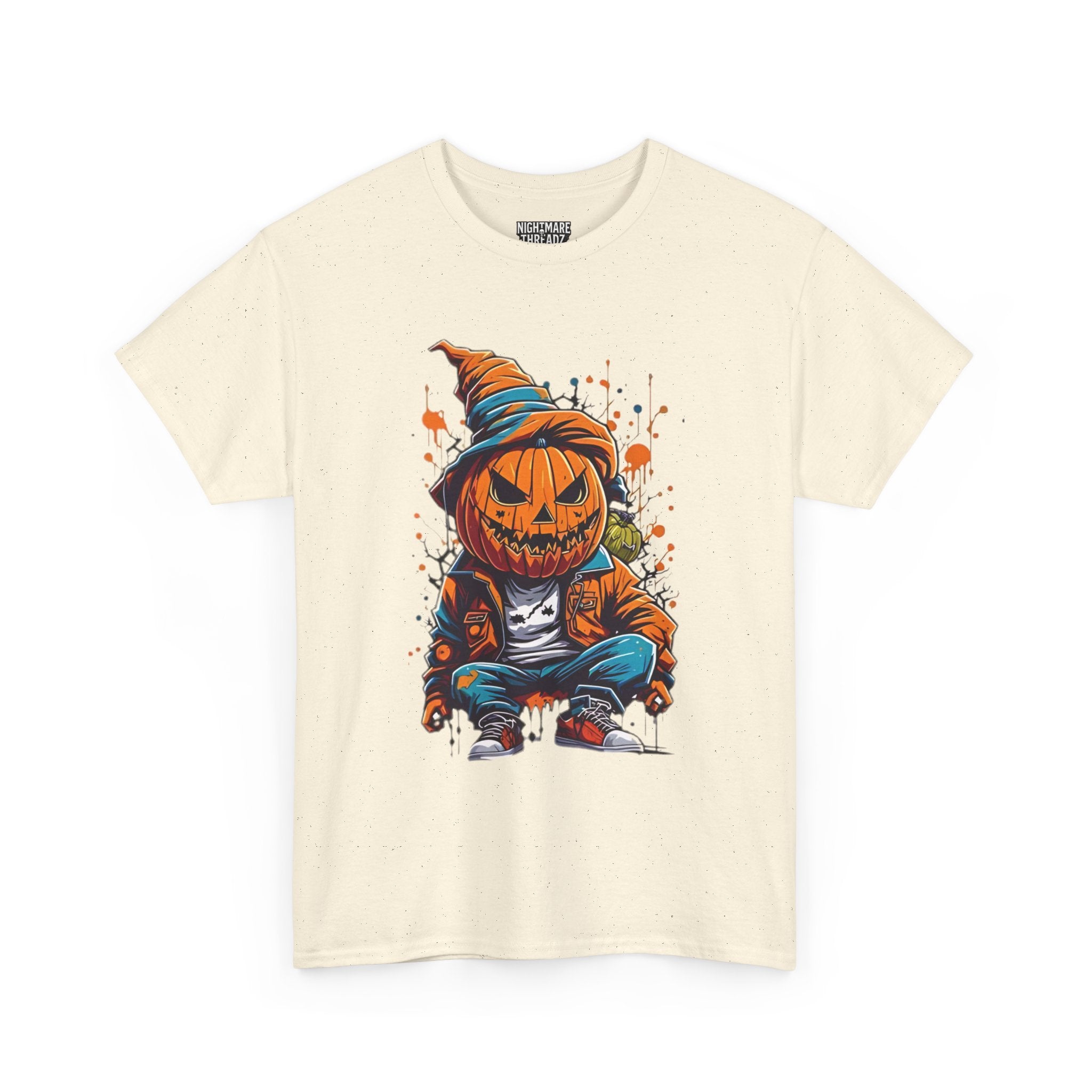 Scary Pumpkin, Horror Graphic Tee, Unisex Cotton Shirt, Halloween Costume, Horror Movie Gift, Spooky T-Shirt, Horror Fan Apparel