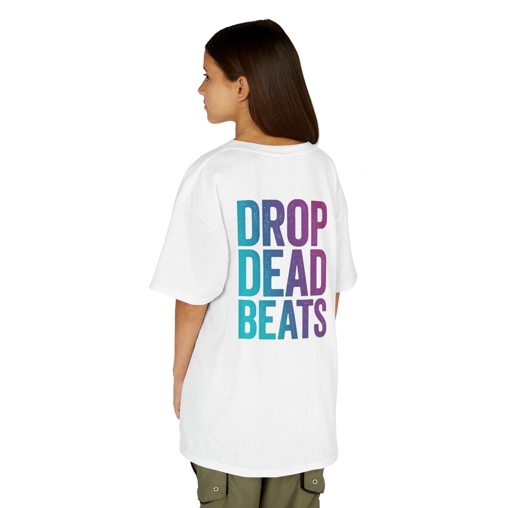 Bone Jams MC Bonez Kids Tee | Drummer Edition | Halloween Costume, Birthday Gift & Drop Dead Beats Apparel