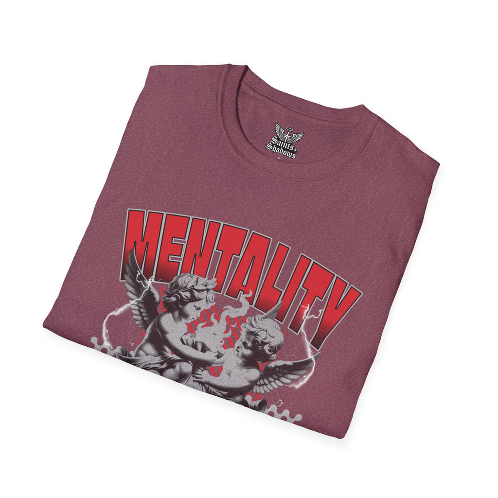 Saints and Shadows - Mentaility, Angelic Artwork Unisex Softstyle T-Shirt, Casual Wear