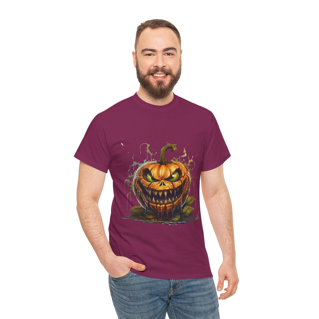 Spooky Pumpkin, Horror Graphic Tee, Unisex Cotton Shirt, Halloween Costume, Horror Movie Gift, Spooky T-Shirt, Horror Fan Apparel