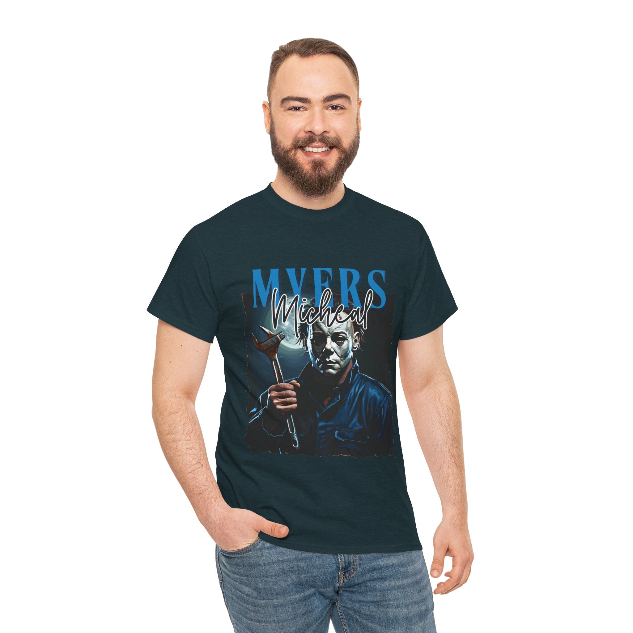 Michael Myers - Horror Graphic Tee, Unisex Cotton Shirt, Halloween Costume, Horror Movie Gift, Spooky T-Shirt, Horror Fan Apparel