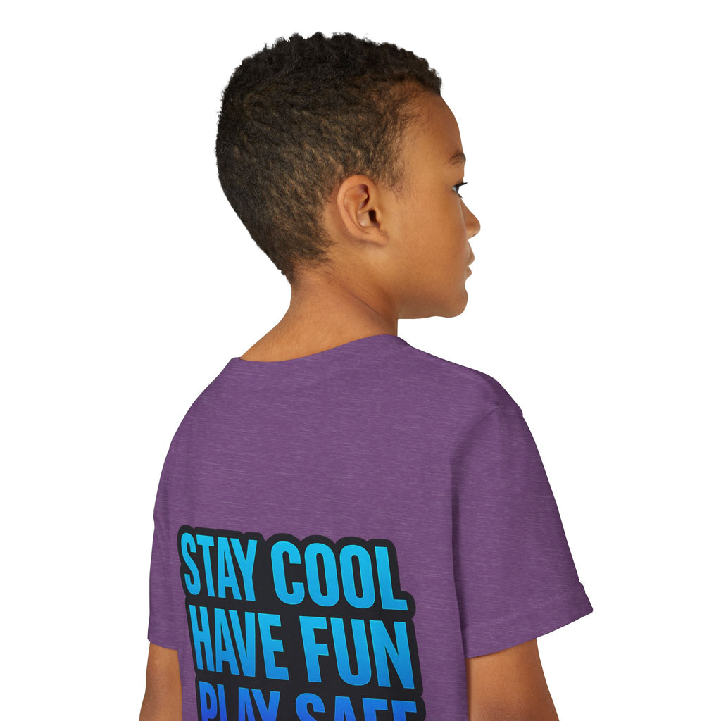 DJ KAT PAWS Paw-sitively Shredding, Skateboarding Youth Tee | Fun Summer Shirt, Motivational Kids T-Shirt, Birthday Gift for Boys & Girls