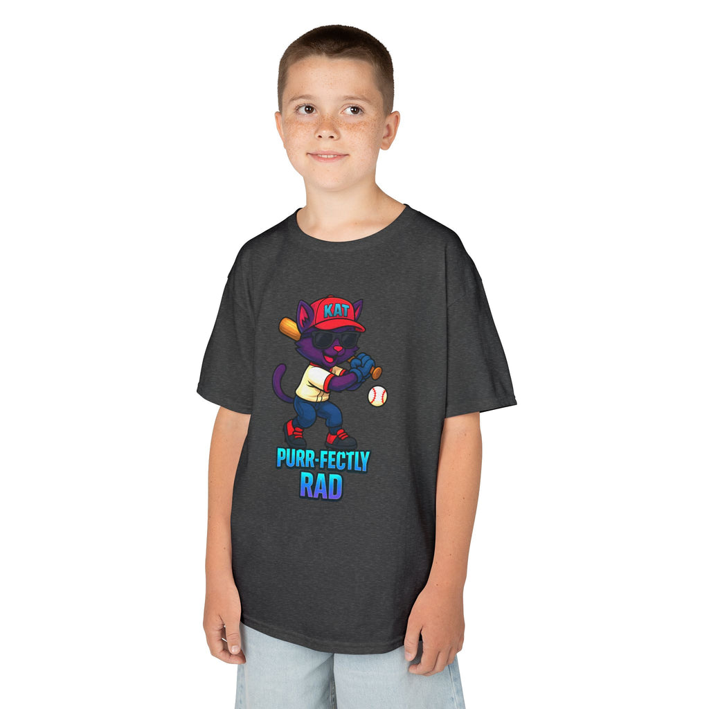 DJ KAT PAWS Purr-fectly Rad Kids Tee | Cool Apparel for Boys & Girls, Motivational Summer Wear & Playful Gift