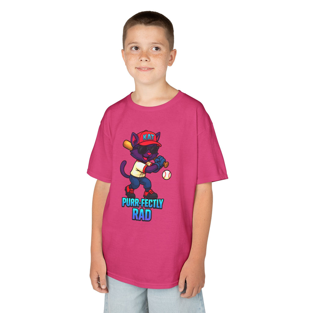 DJ KAT PAWS Purr-fectly Rad Kids Tee | Cool Apparel for Boys & Girls, Motivational Summer Wear & Playful Gift
