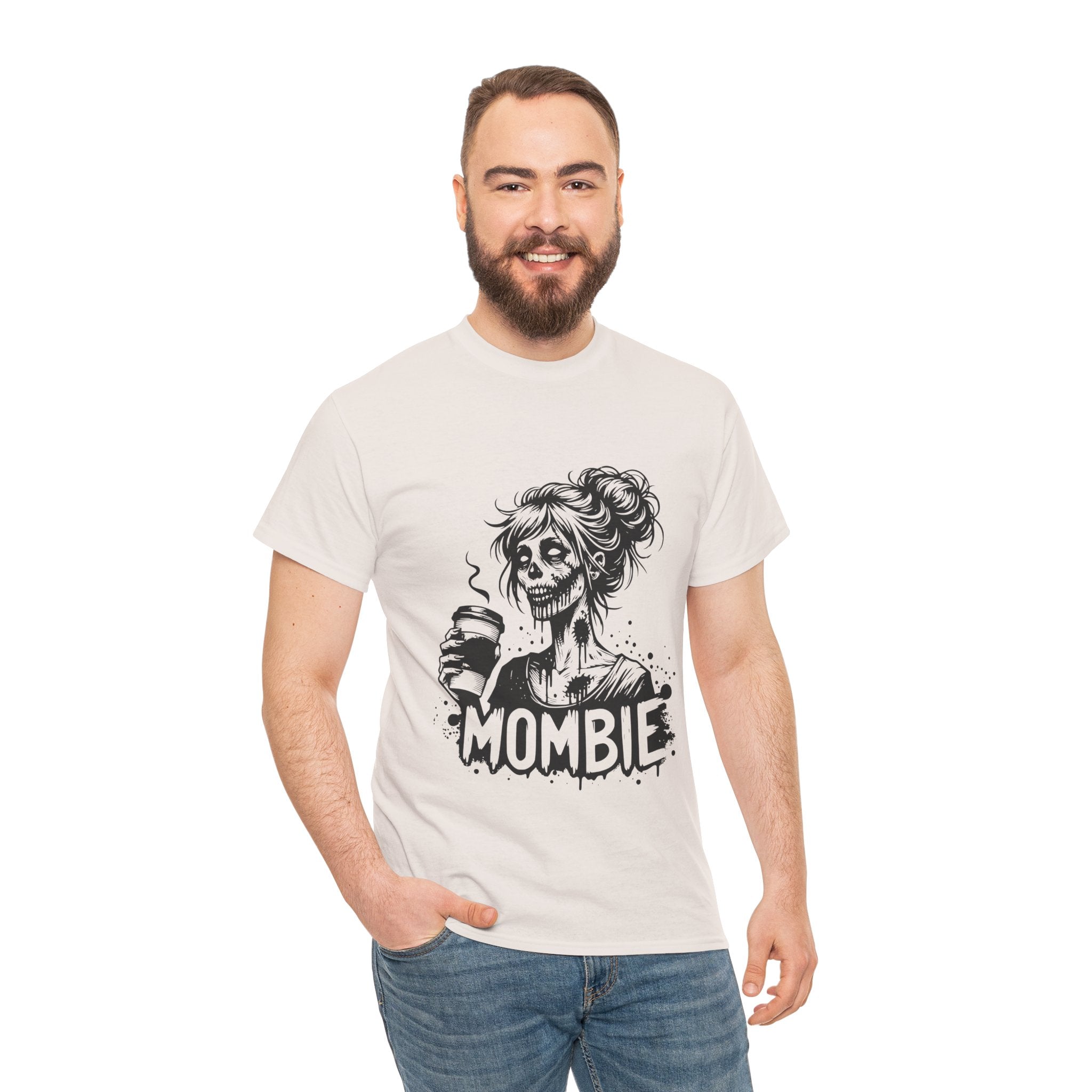 Mombie Unisex Tee, Perfect for Halloween, Gift for Moms, Relaxed Fit, Funny T-Shirt, Unique Graphic Tee, Casual Wear