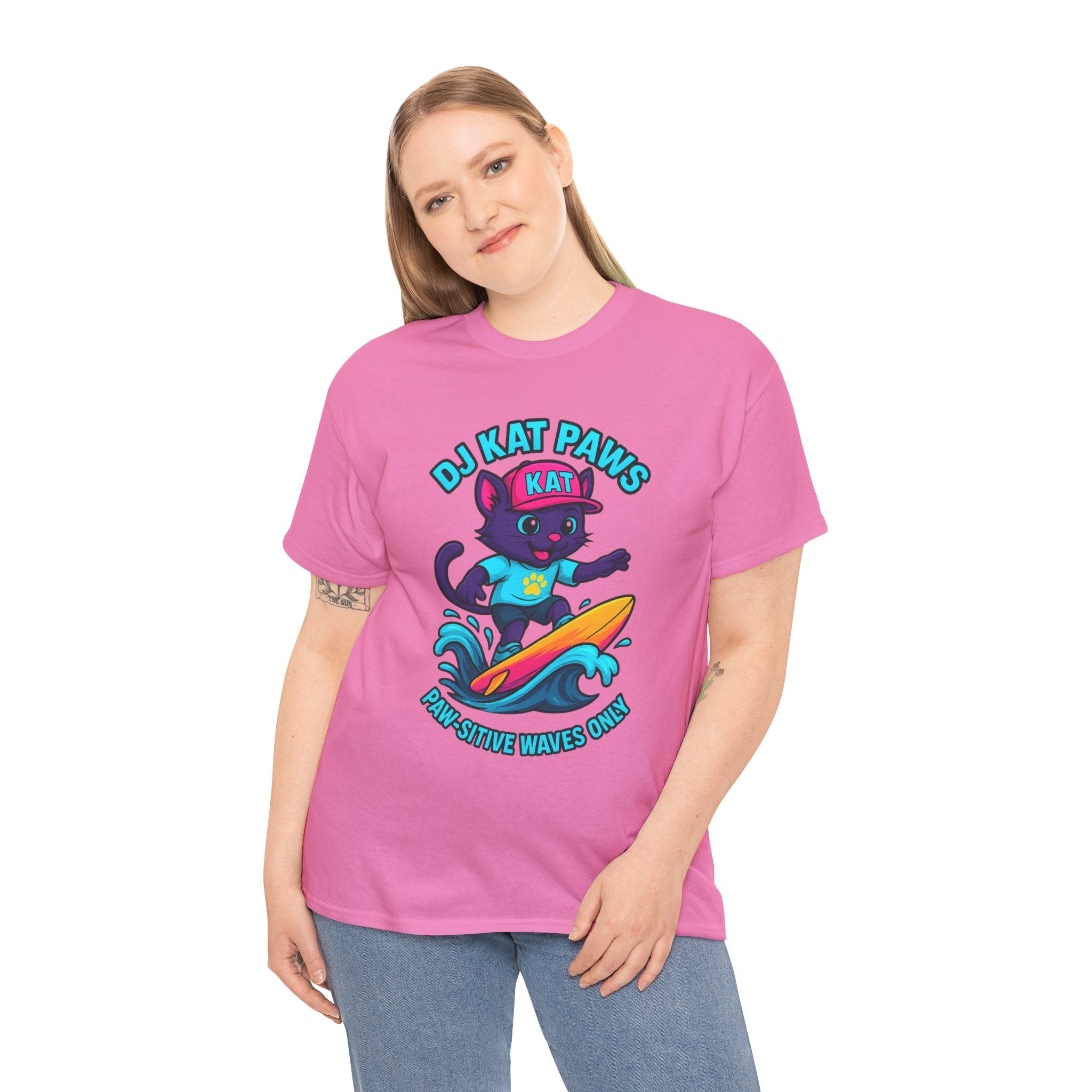 DJ KAT PAWS Paw-sitive Waves Only Tee