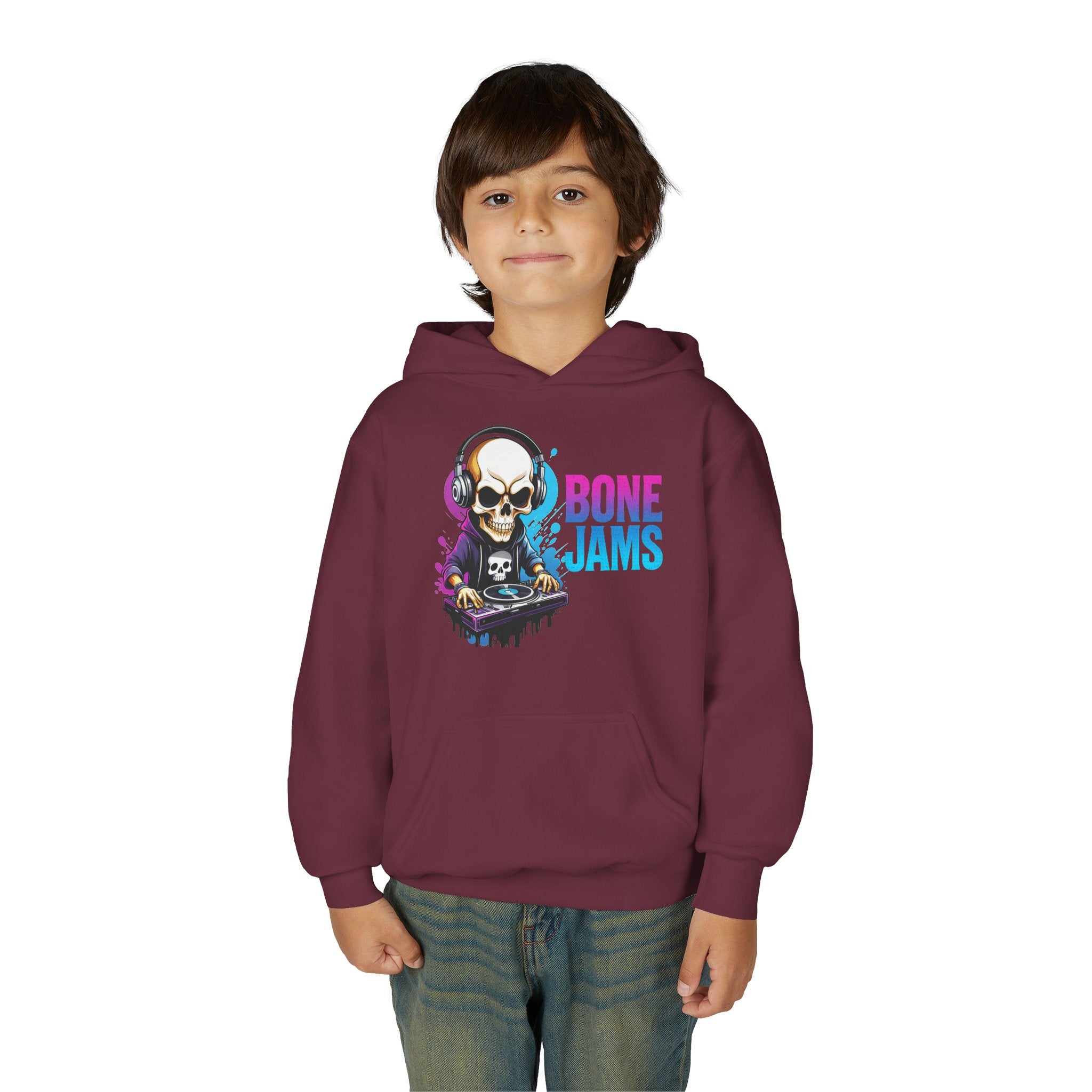 Bone Jams MC Bonez, Kids Hoodie Skull DJ