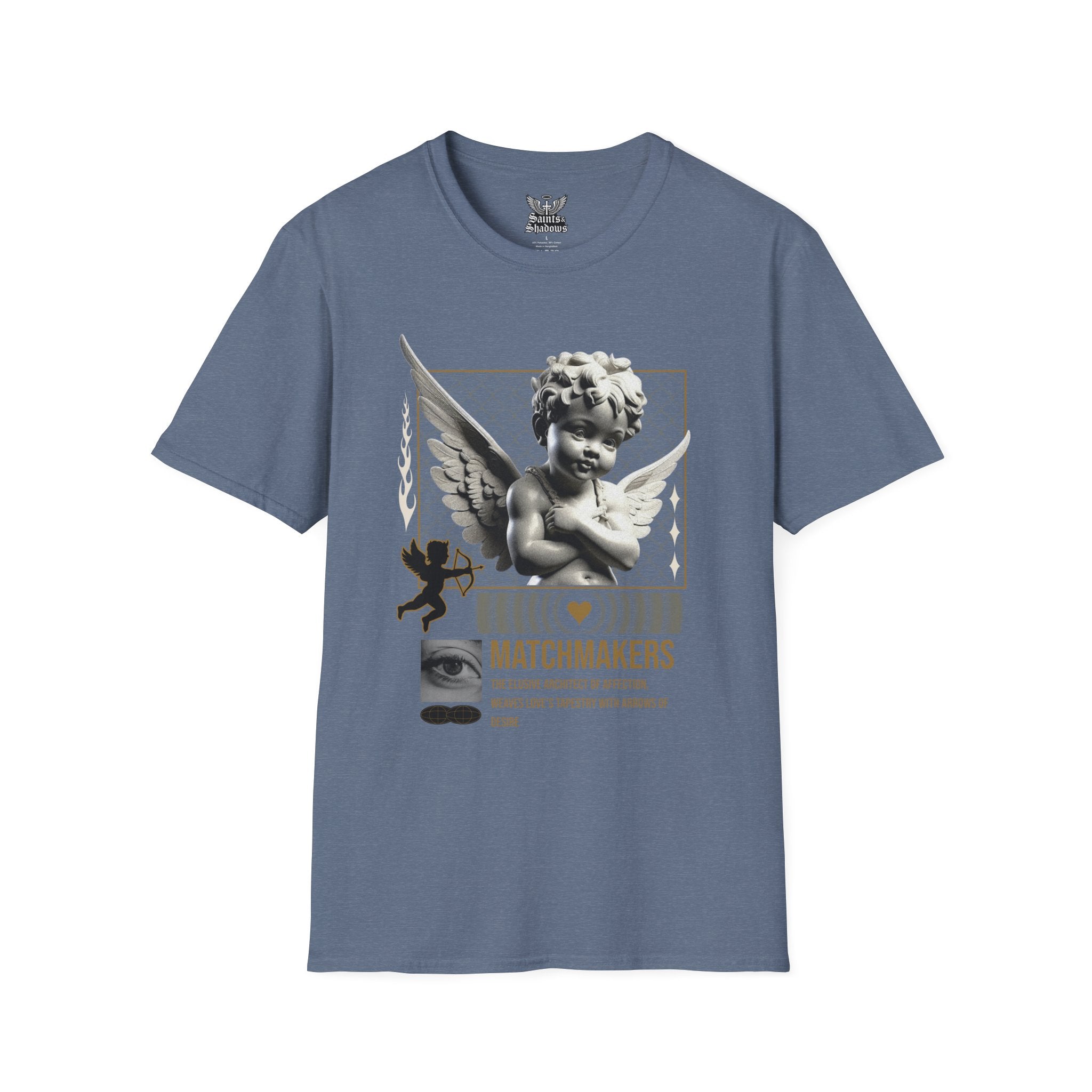 Saints and Shadows - Matchmaker, Angelic Artwork Unisex Softstyle T-Shirt, Casual Wear