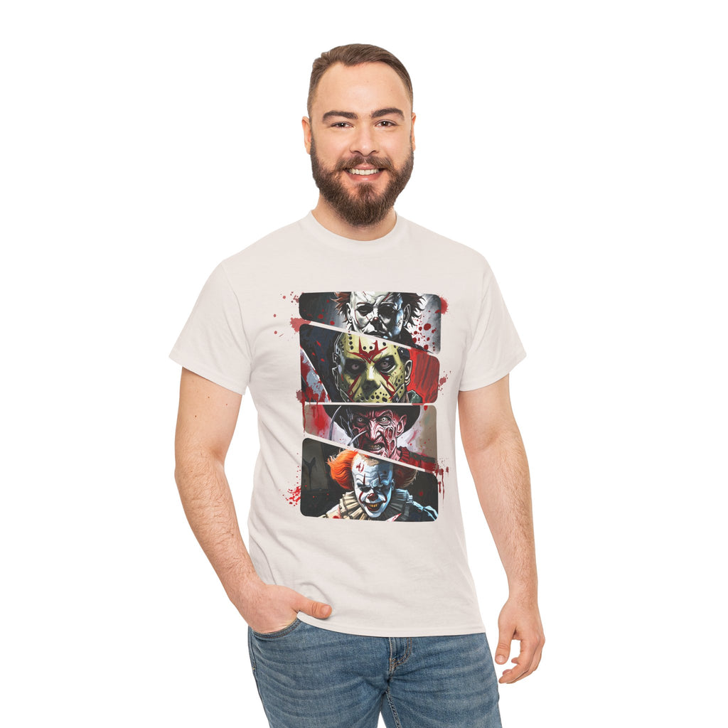Horror Legends Horror Graphic Tee, Unisex Cotton Shirt, Halloween Costume, Horror Movie Gift, Spooky T-Shirt, Horror Fan Apparel