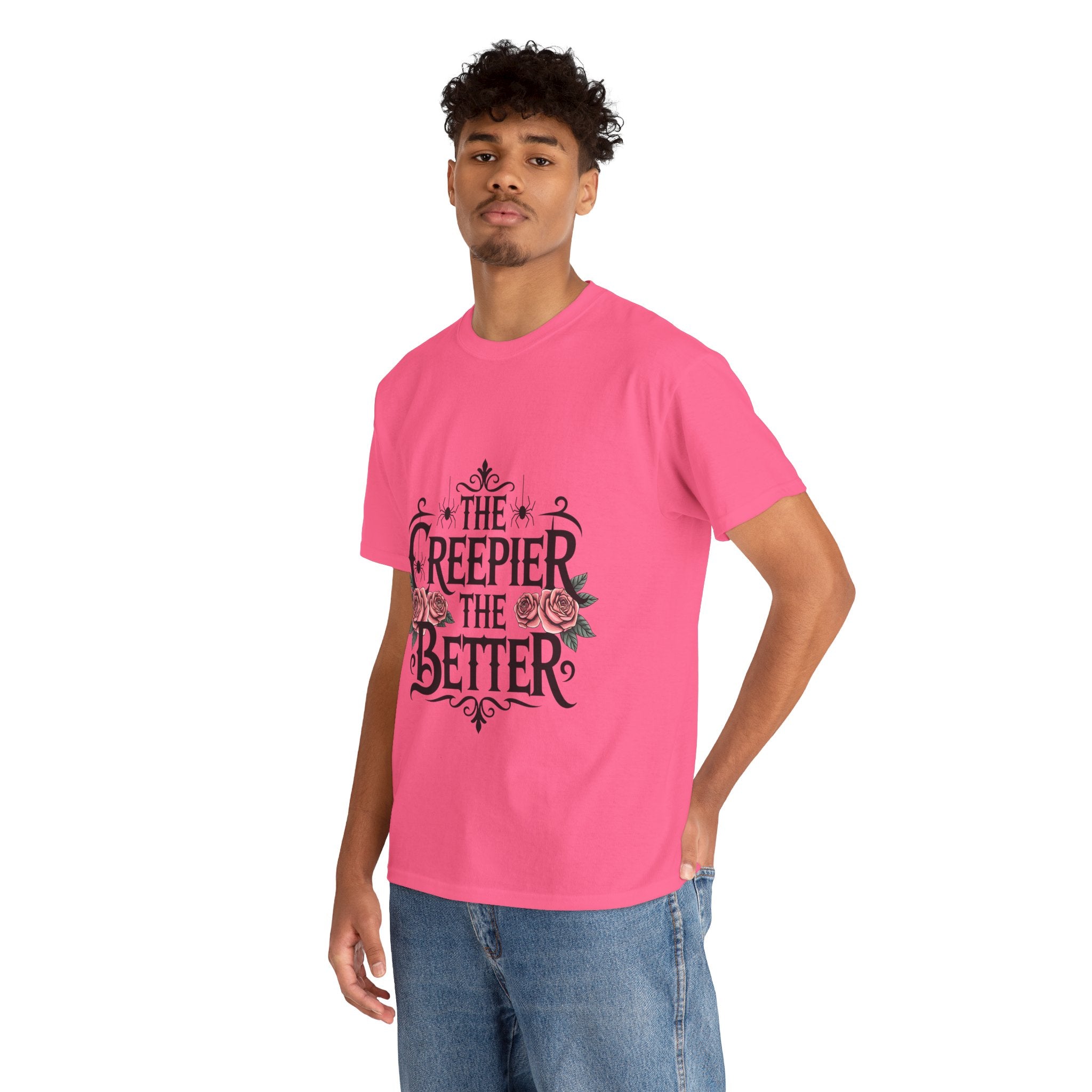 The Creepier the Better Tee, Perfect for Halloween, Casual Wear, Gift for Friends, Vintage Style, Unique Graphic T-Shirt