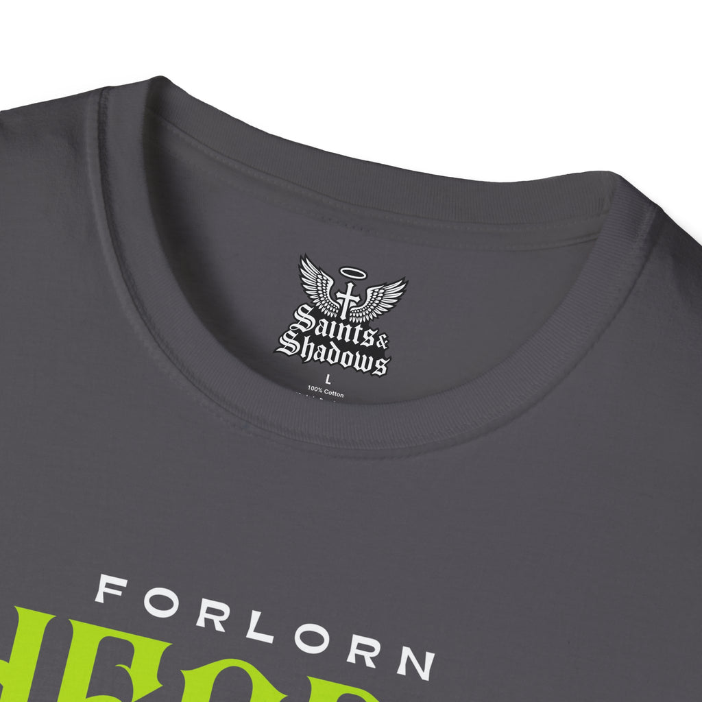 Saints and Shadows - Forlorn Heart, Angelic Artwork Unisex Softstyle T-Shirt, Casual Wear