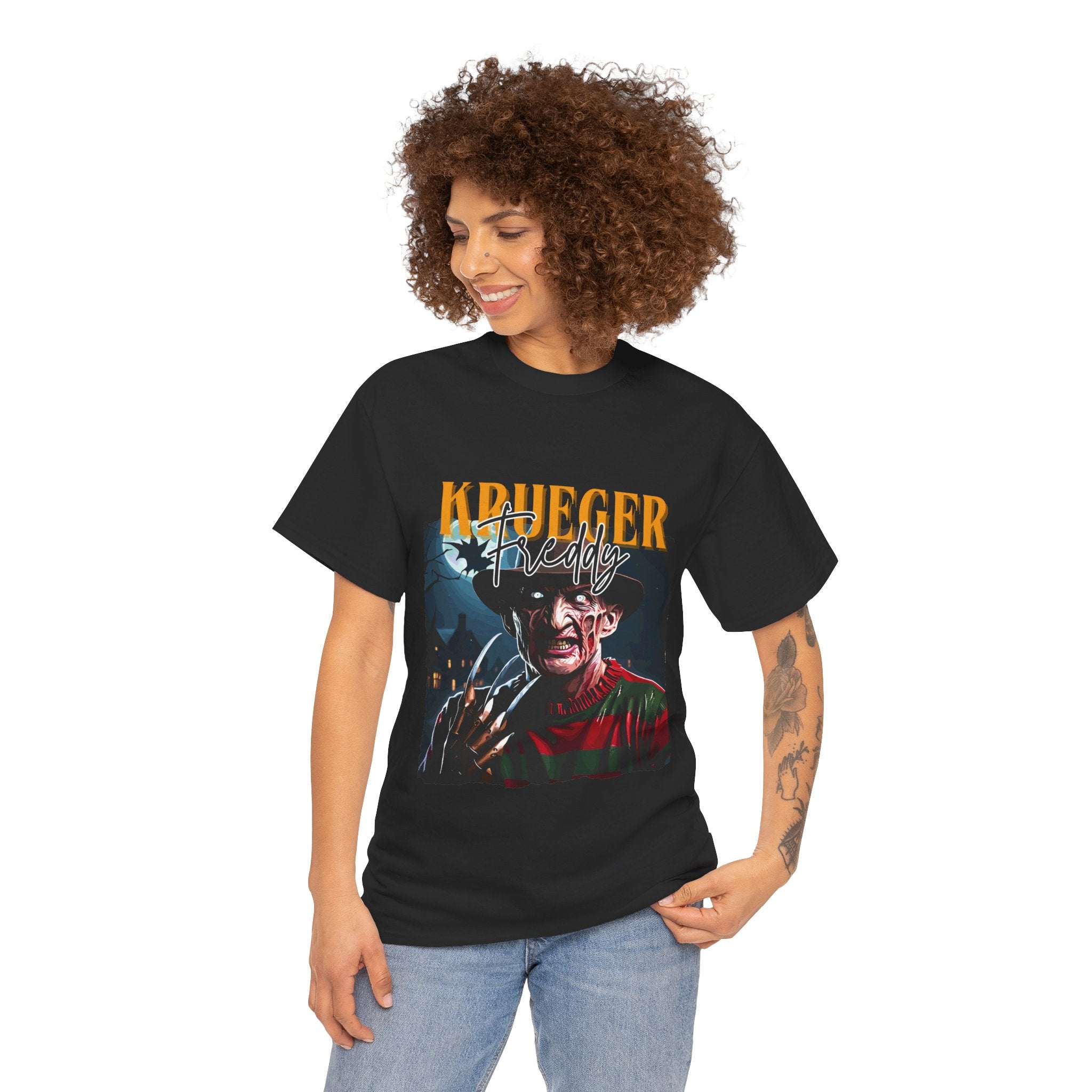 Freddy Krueger, Horror Graphic Tee, Unisex Cotton Shirt, Halloween Costume, Horror Movie Gift, Spooky T-Shirt, Horror Fan Apparel