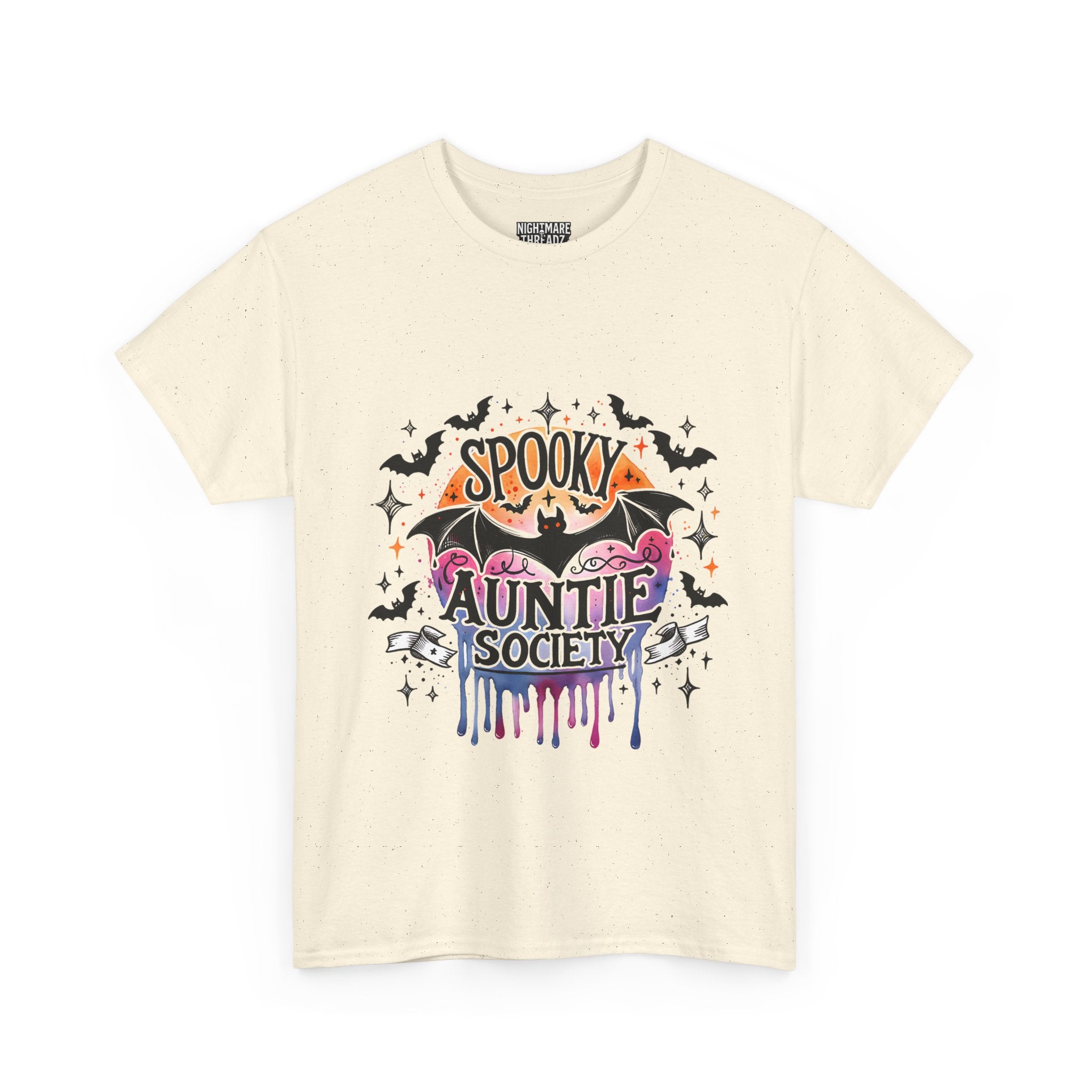 Spooky Auntie Society Tee, Ghost Lovers T-Shirt, Halloween Costume Shirt, Unisex Graphic Tee, Fun Family Gathering Apparel