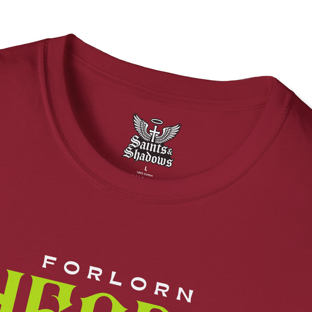 Saints and Shadows - Forlorn Heart, Angelic Artwork Unisex Softstyle T-Shirt, Casual Wear