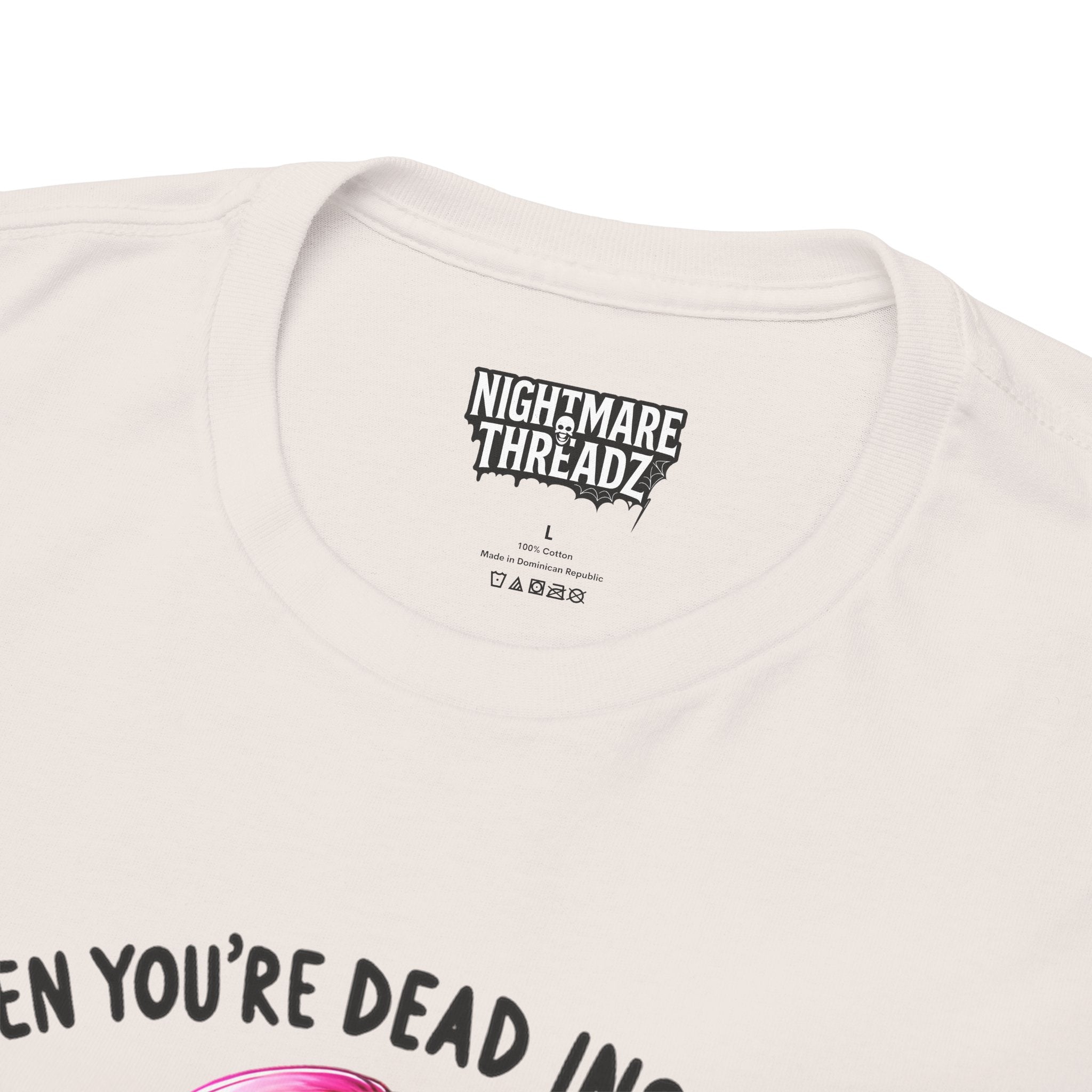 When you're dead onside, Whimsical Skeleton Tee, Funny Graphic Shirt, Perfect for Halloween, Unique Gift Idea, Casual Wear, Everyday Humor