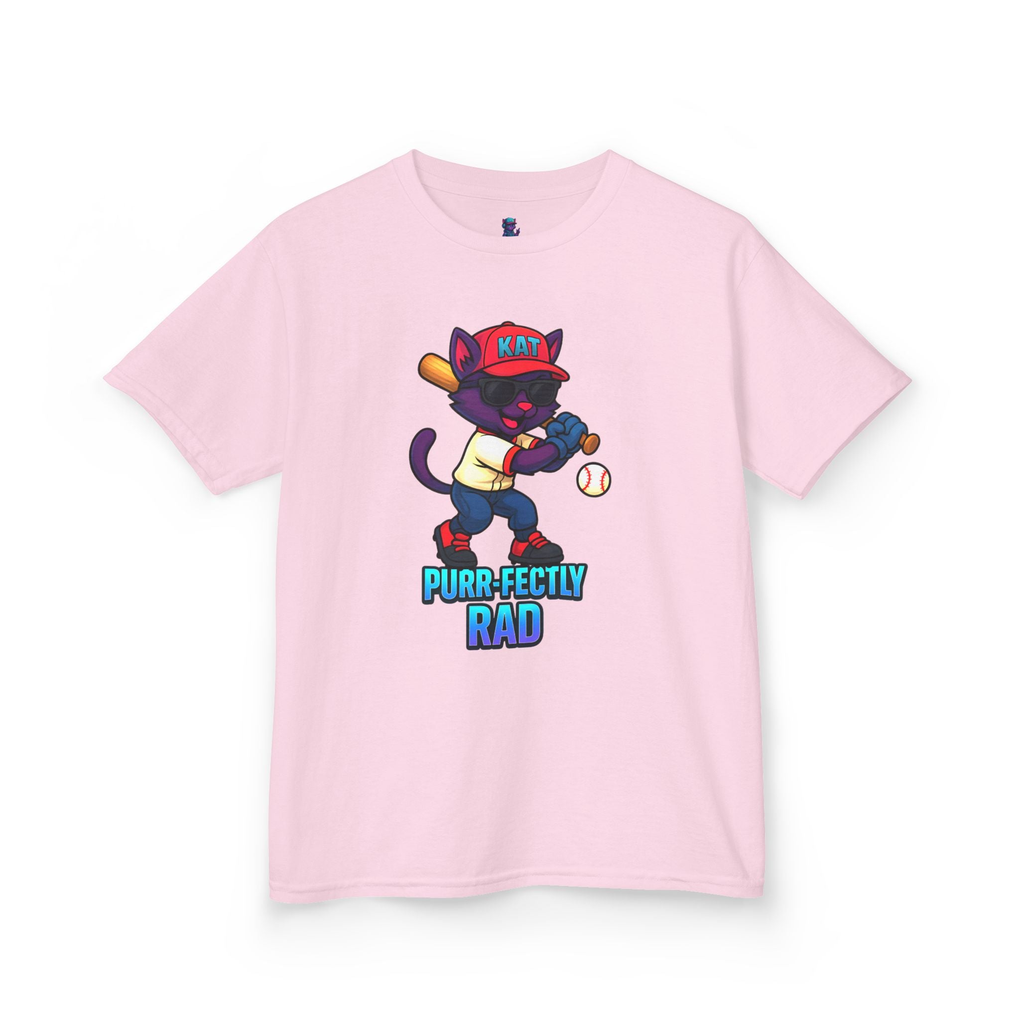 DJ KAT PAWS Purr-fectly Rad Kids Tee | Cool Apparel for Boys & Girls, Motivational Summer Wear & Playful Gift