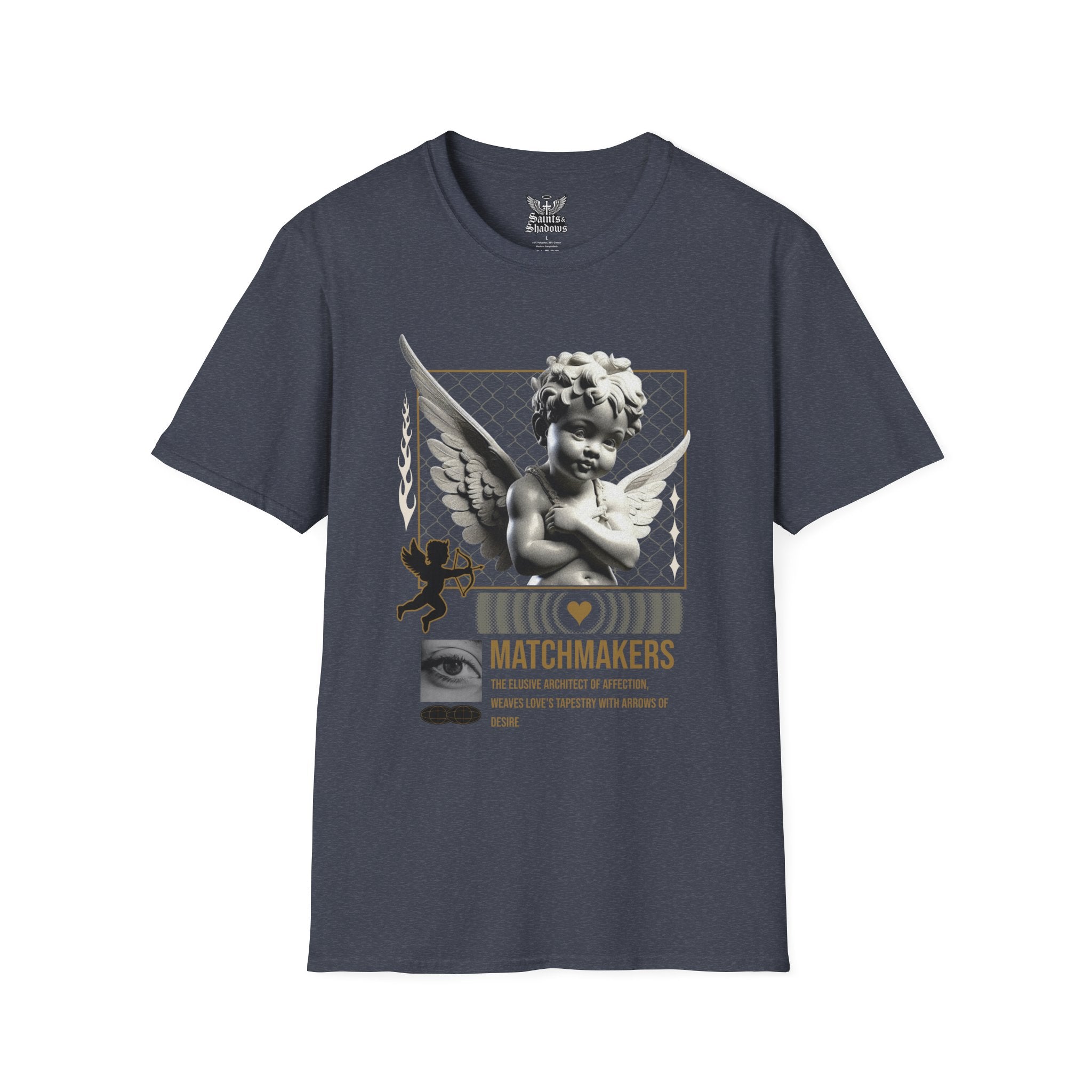 Saints and Shadows - Matchmaker, Angelic Artwork Unisex Softstyle T-Shirt, Casual Wear