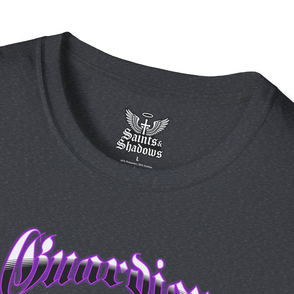 Saints and Shadows - Guardian Angel, Angelic Artwork Unisex Softstyle T-Shirt, Casual Wear