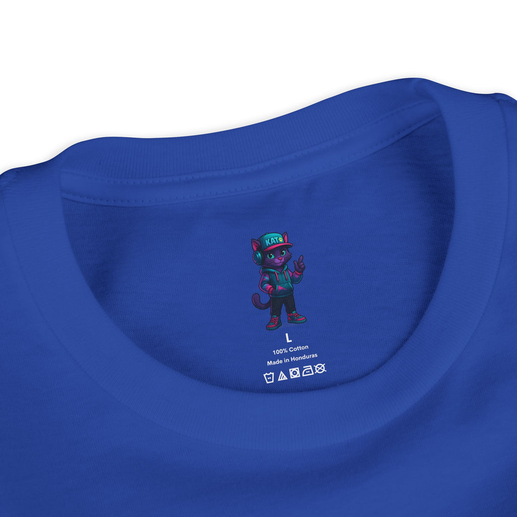 DJ KAT PAWS Paw-sitively Shredding, Skateboarding Youth Tee | Fun Summer Shirt, Motivational Kids T-Shirt, Birthday Gift for Boys & Girls