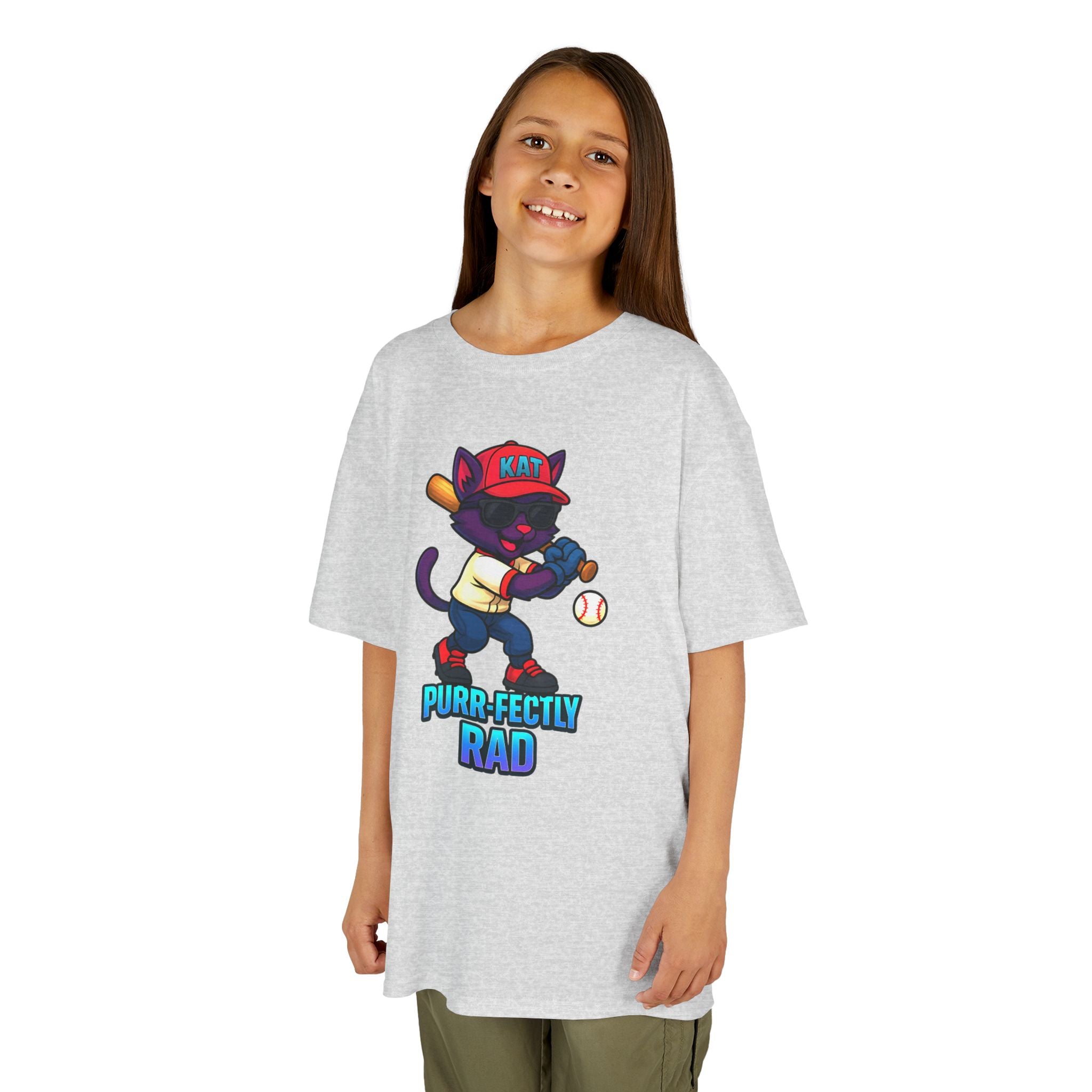 DJ KAT PAWS Purr-fectly Rad Kids Tee | Cool Apparel for Boys & Girls, Motivational Summer Wear & Playful Gift