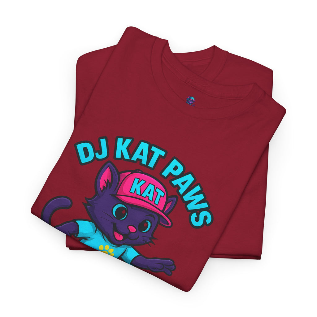 DJ KAT PAWS Paw-sitive Waves Only Surfing Tee