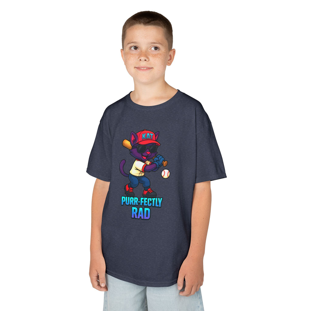 DJ KAT PAWS Purr-fectly Rad Kids Tee | Cool Apparel for Boys & Girls, Motivational Summer Wear & Playful Gift