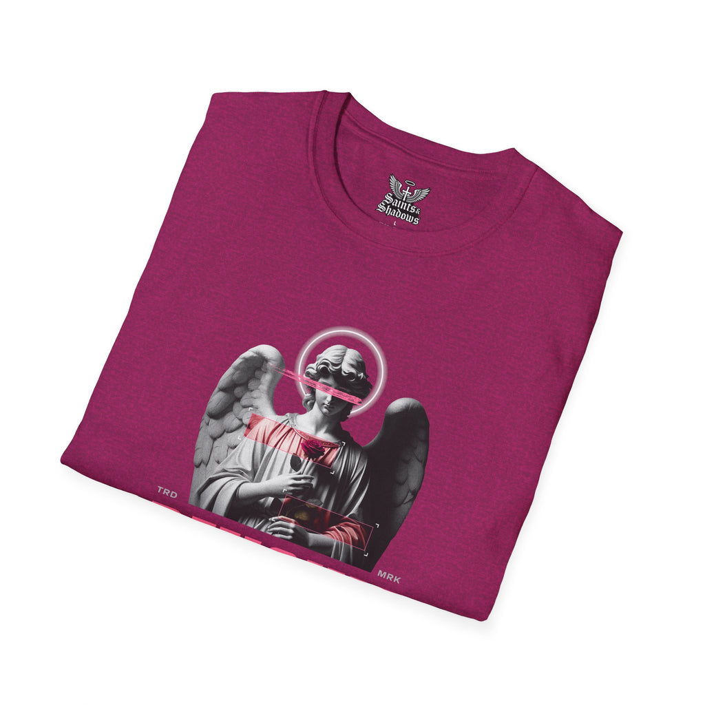 Saints and Shadows - Pensive, Angelic Artwork Unisex Softstyle T-Shirt, Casual Wear