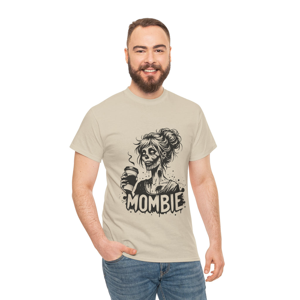 Mombie Unisex Tee, Perfect for Halloween, Gift for Moms, Relaxed Fit, Funny T-Shirt, Unique Graphic Tee, Casual Wear