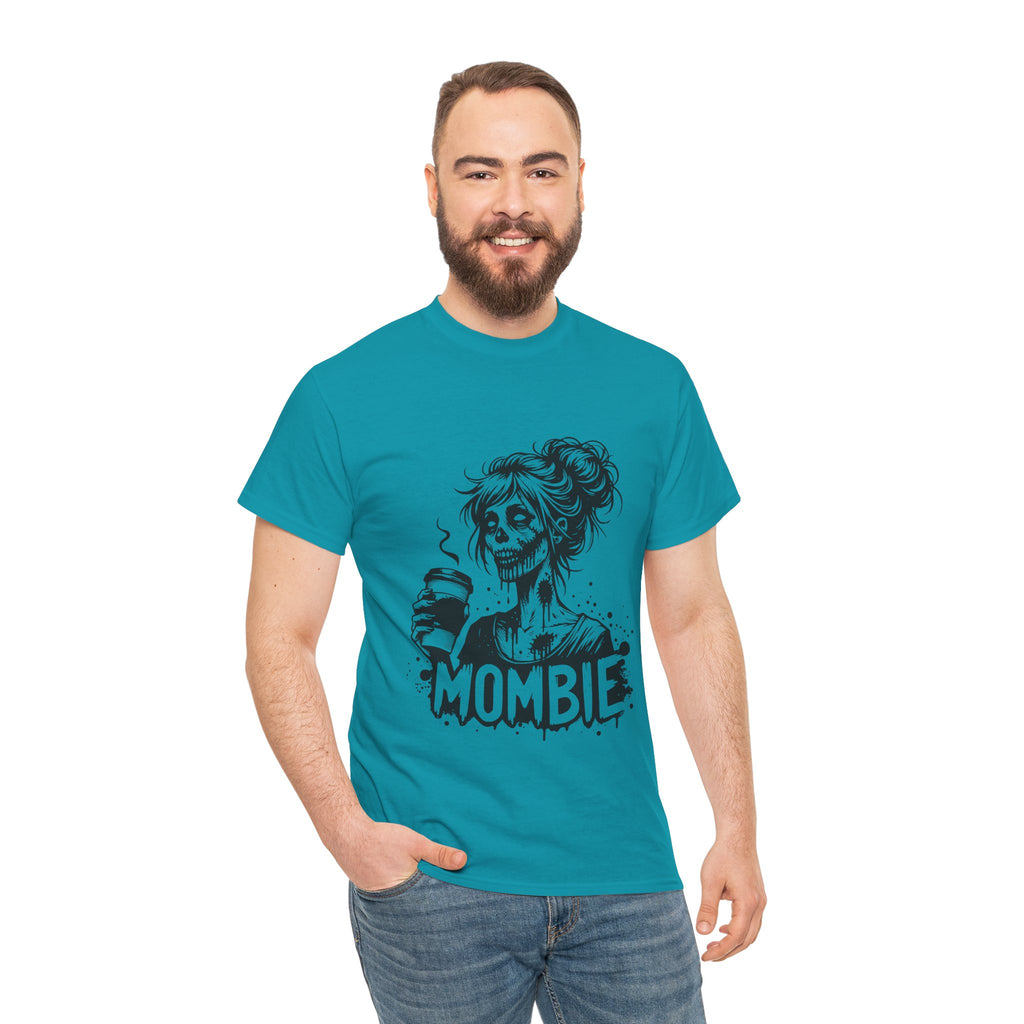 Mombie Unisex Tee, Perfect for Halloween, Gift for Moms, Relaxed Fit, Funny T-Shirt, Unique Graphic Tee, Casual Wear